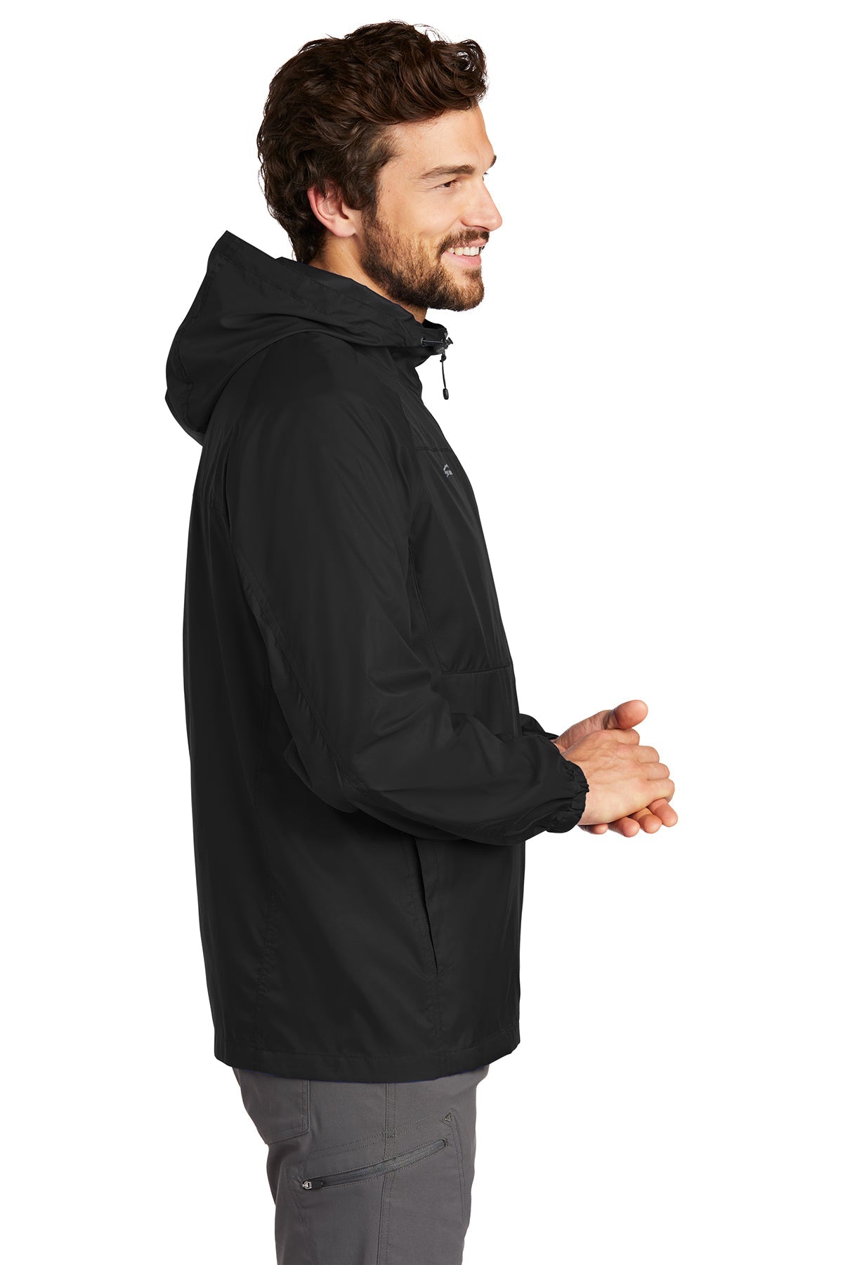 Eddie Bauer Custom Packable Wind Jackets, Black [Eastside Vocational Services, Inc.]