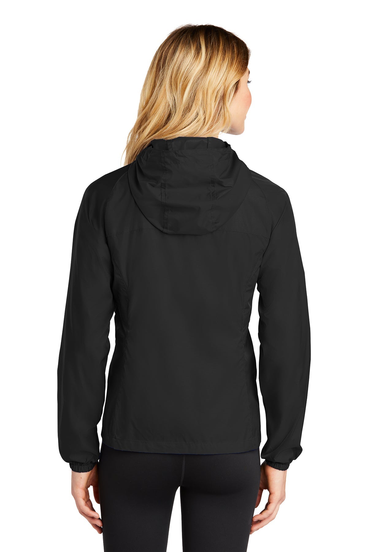 Eddie Bauer Ladies Custom Packable Wind Jackets, Black [Eastside Vocational Services, Inc.]
