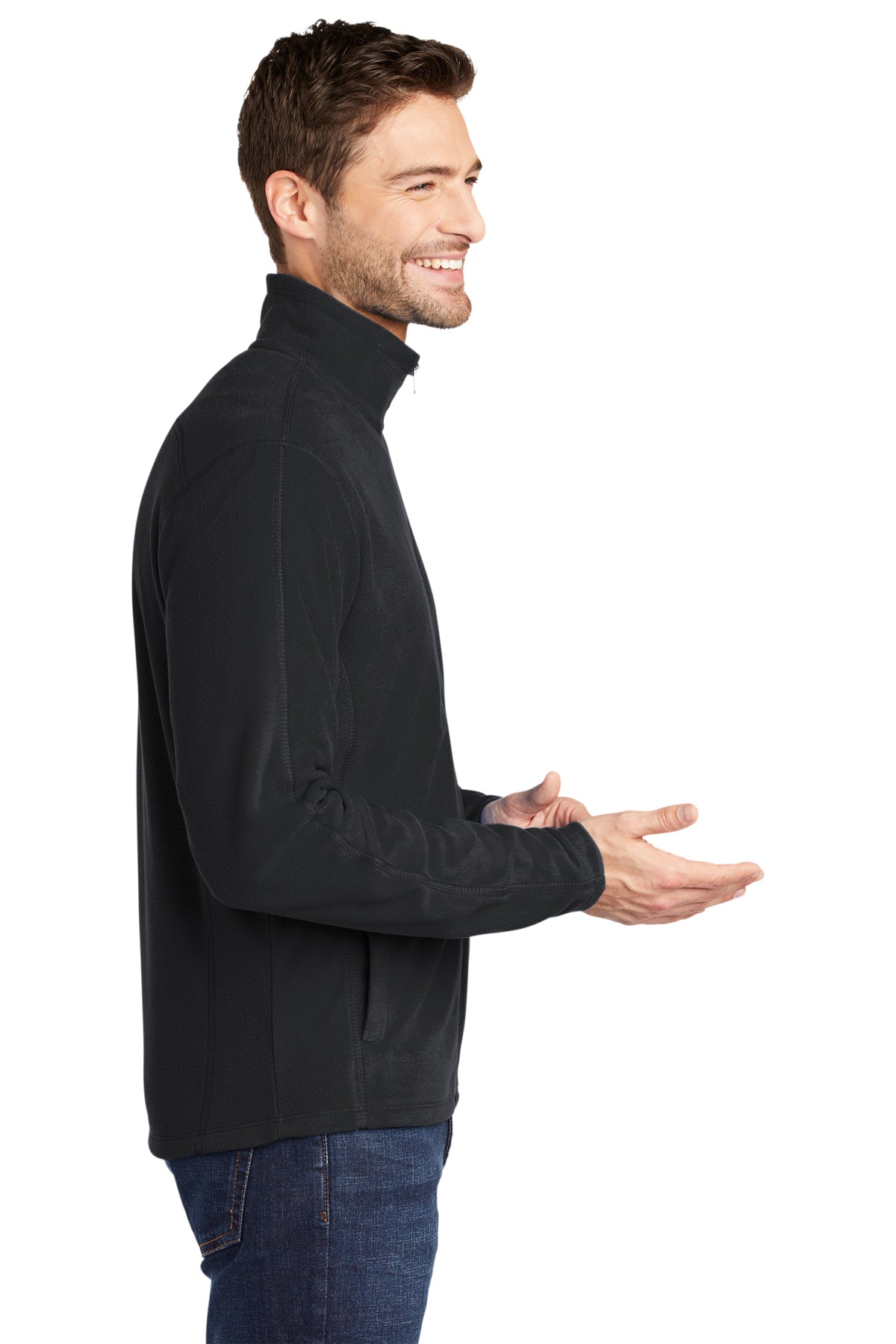 Port Authority MicroFleece Customized Jackets, Black [WILS]
