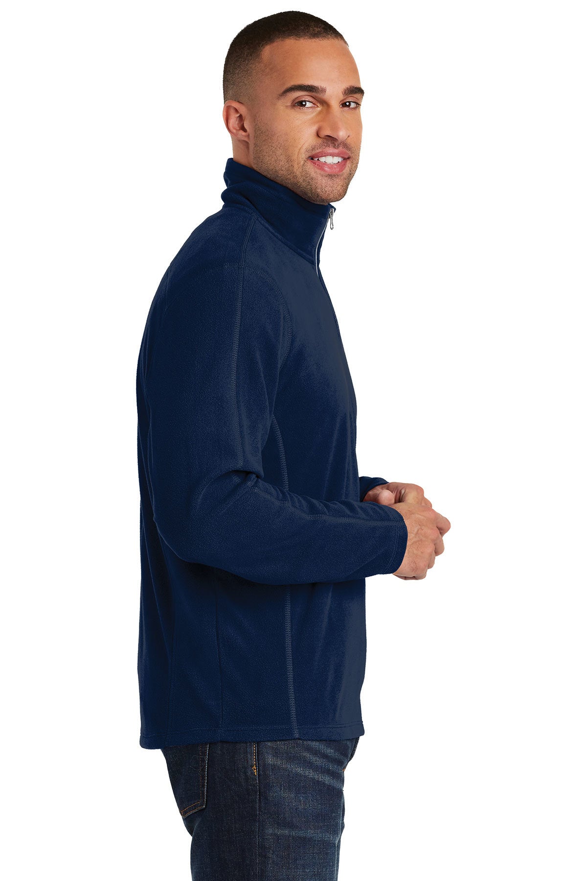 Port Authority Microfleece 1/2-Zip Customized Pullovers, True Navy [BCSP]