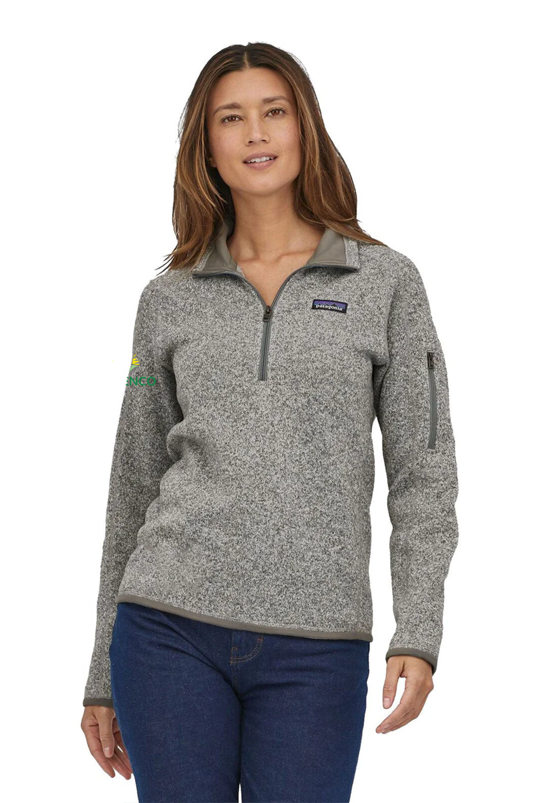 Patagonia Womens Better Sweater Quarter Zip, Birch White [NARENCO]