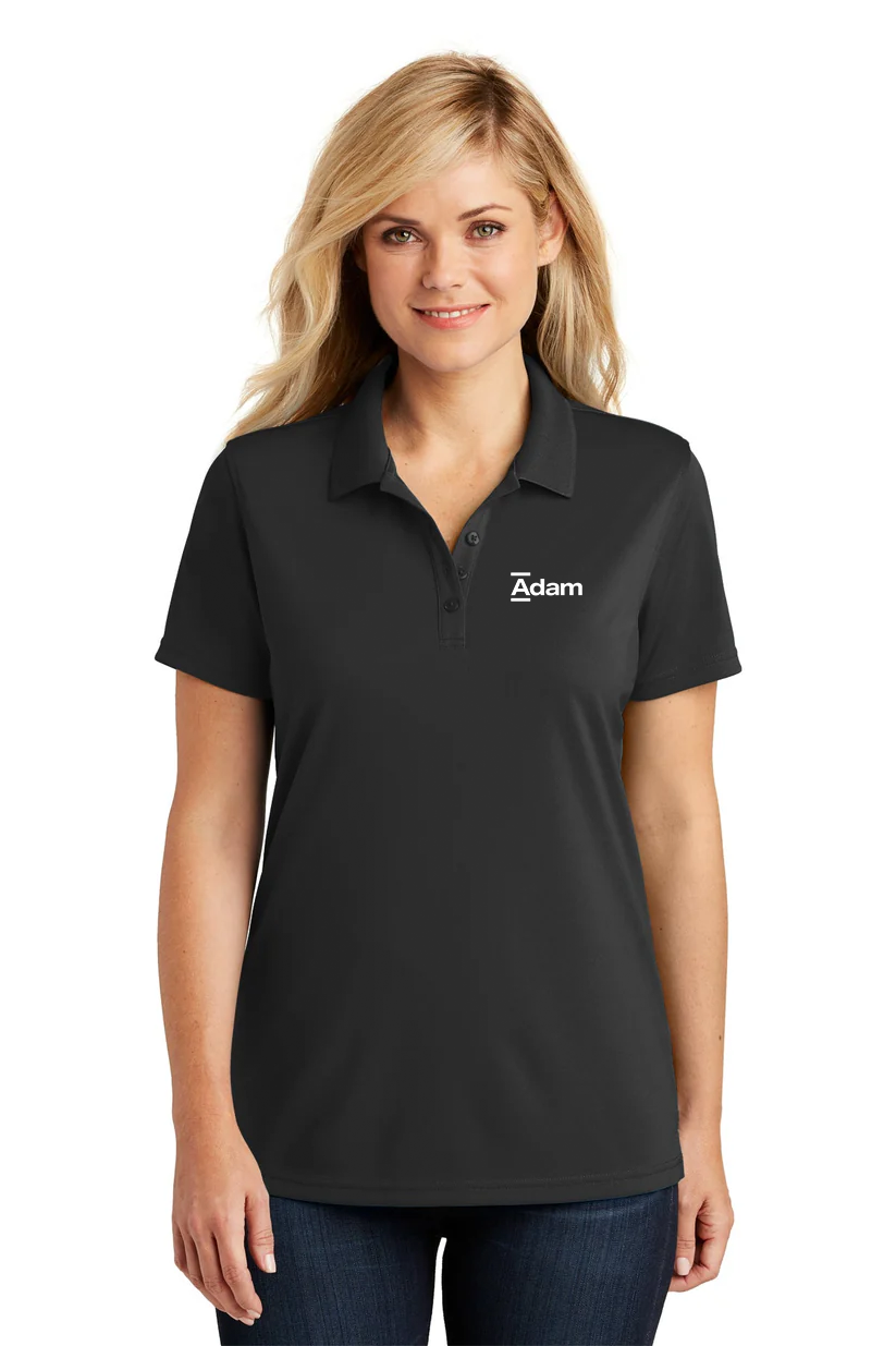 Port Authority Womens Dry Zone UV Micro-Mesh Polo, Deep Black [Adam Equipment]