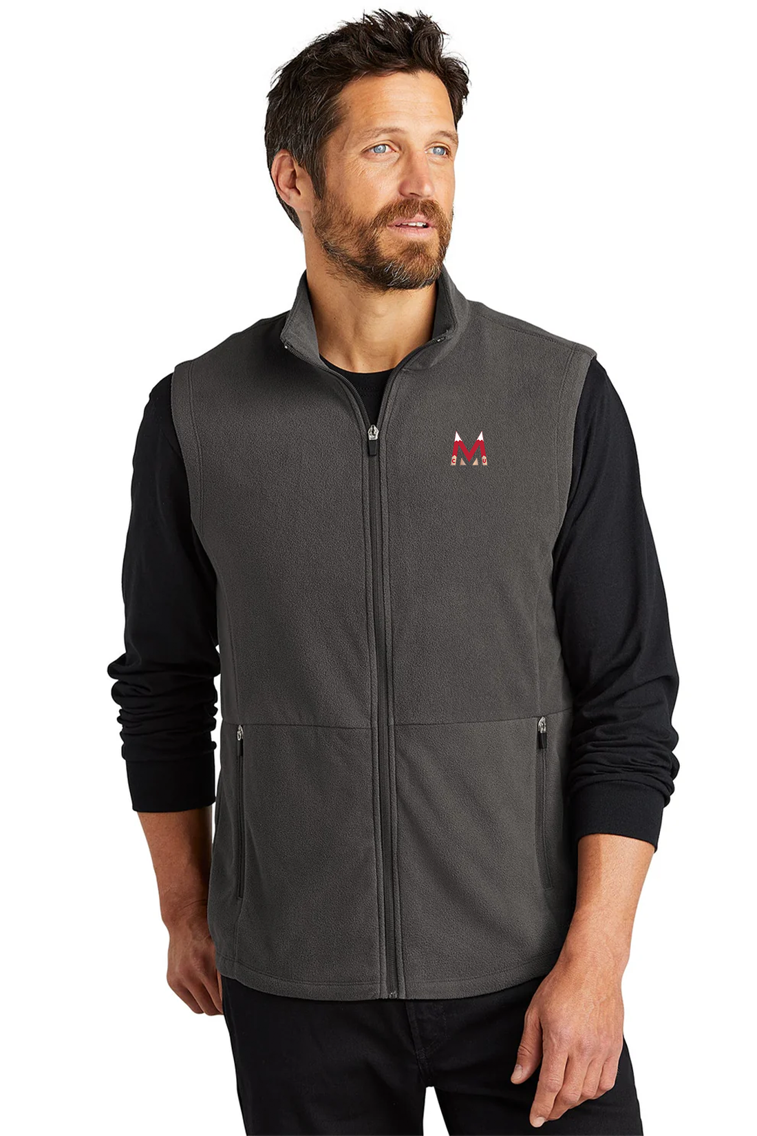 Port Authority Accord Microfleece Vest, Pewter [Milford Mining Company Utah]