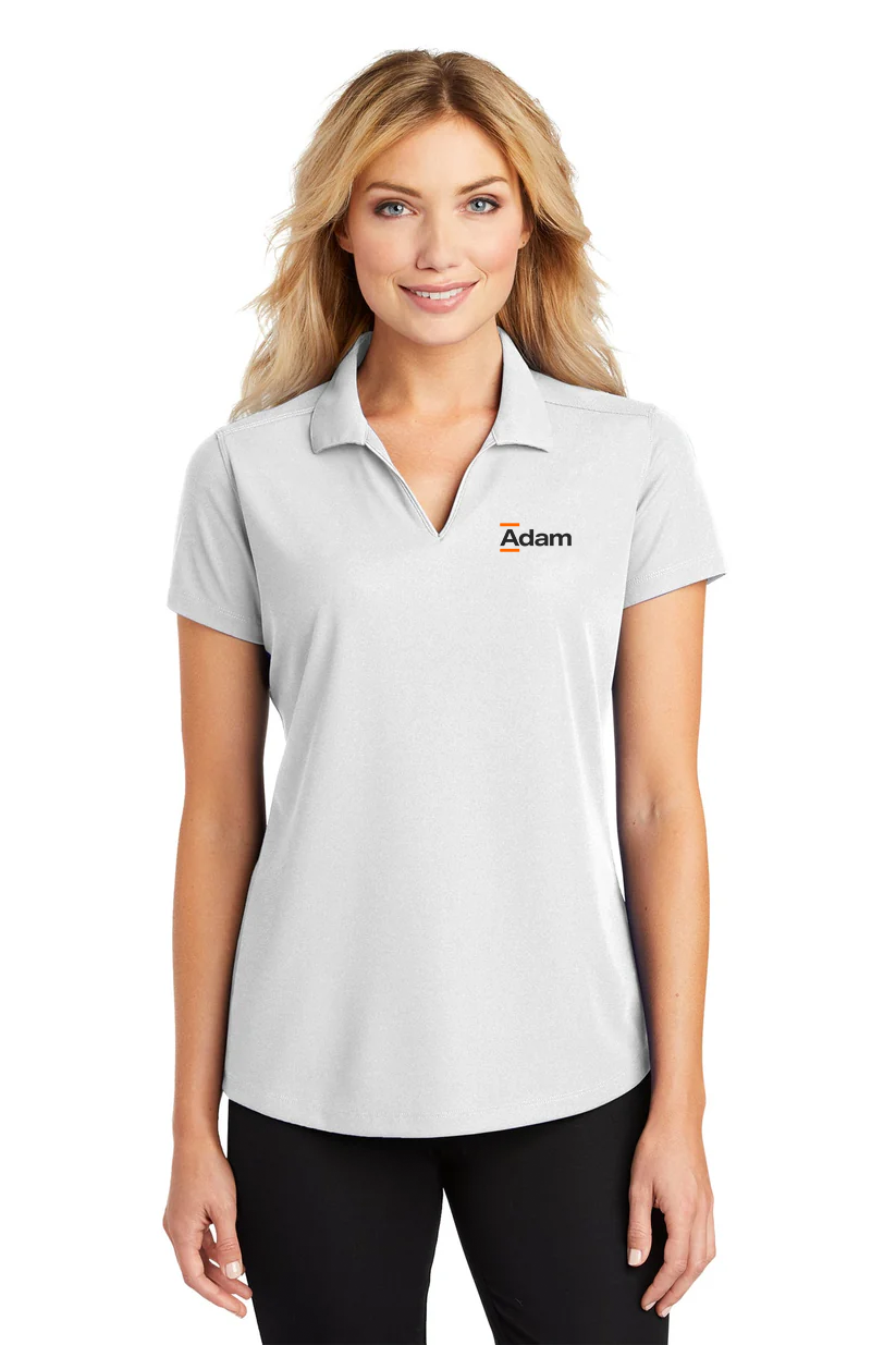 Port Authority Ladies Dry Zone Grid Polo, White [Adam Equipment]