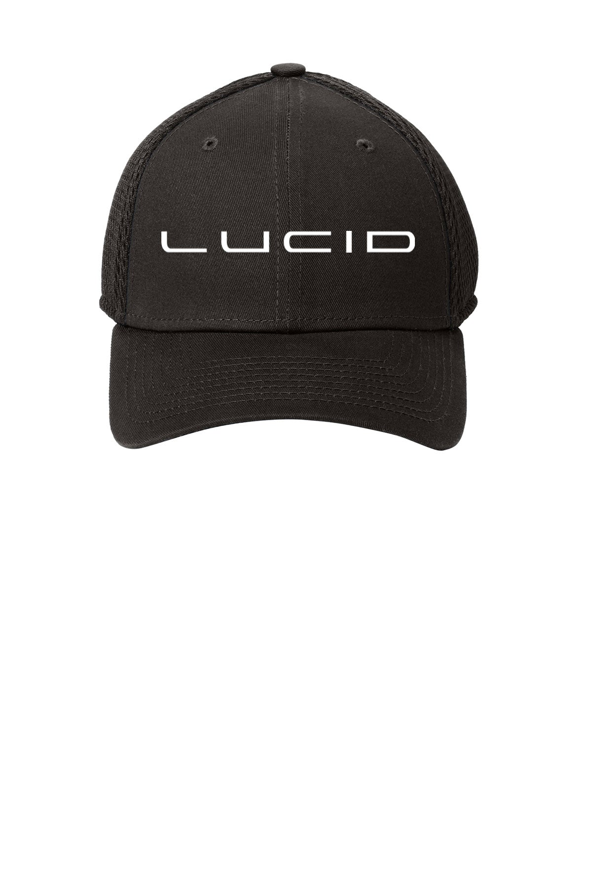 New Era Stretch Mesh Customized Caps, Black [Lucid Motors]