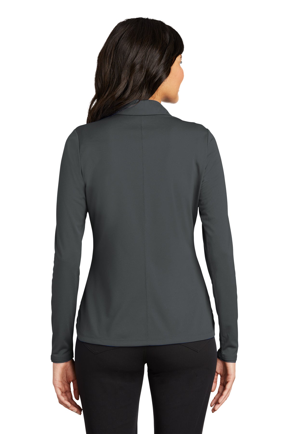 Nike Ladies Long Sleeve Dri-FIT Stretch Custom Polos, Anthracite [Fooda]