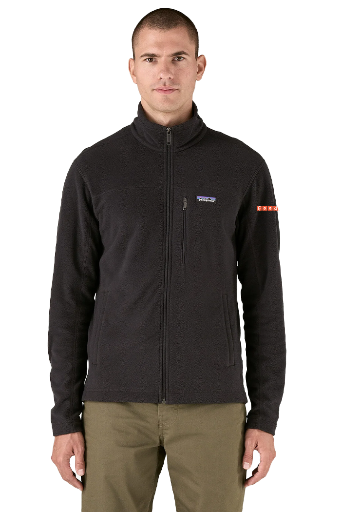 Patagonia Mens Micro D Custom Fleece Jackets, Black [Fooda]