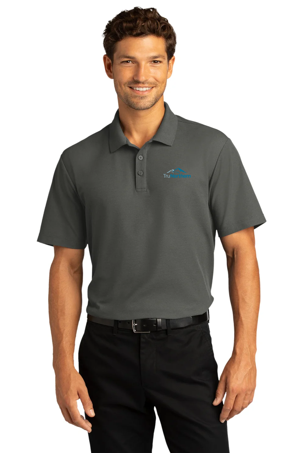 Port Authority SuperPro React Polo, Storm Grey [TruNorthern]