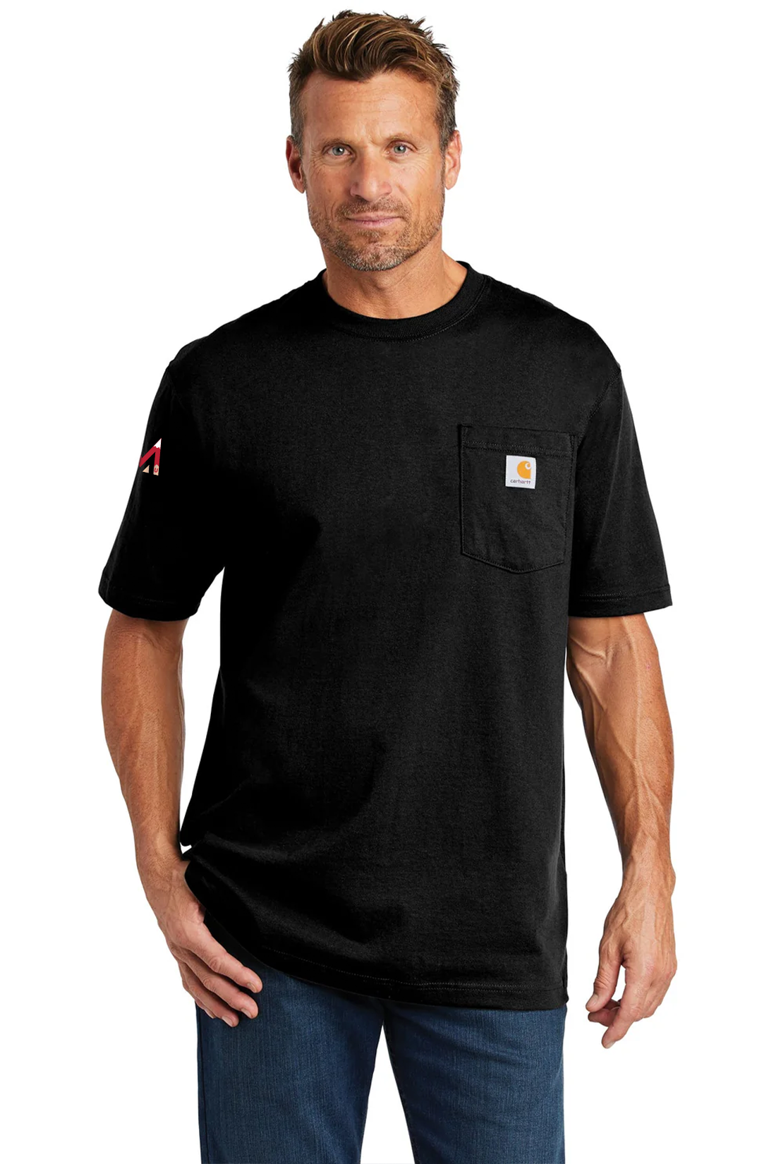 Carhartt Workwear Pockets T-Shirt, Black [Milford Mining Company Utah]