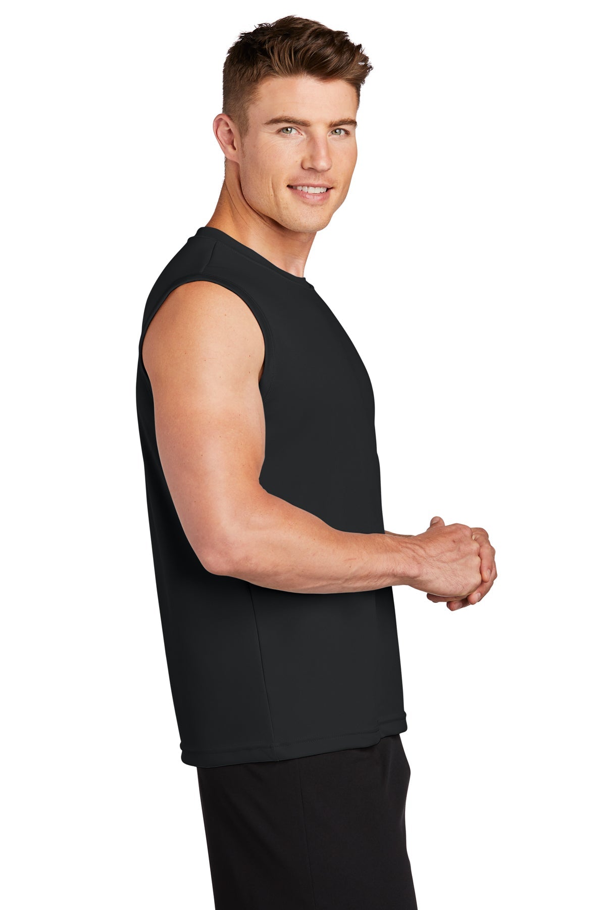 Sport-Tek Sleeveless PosiCharge Customized Competitor Tee's, Black [Black's Valley AG]