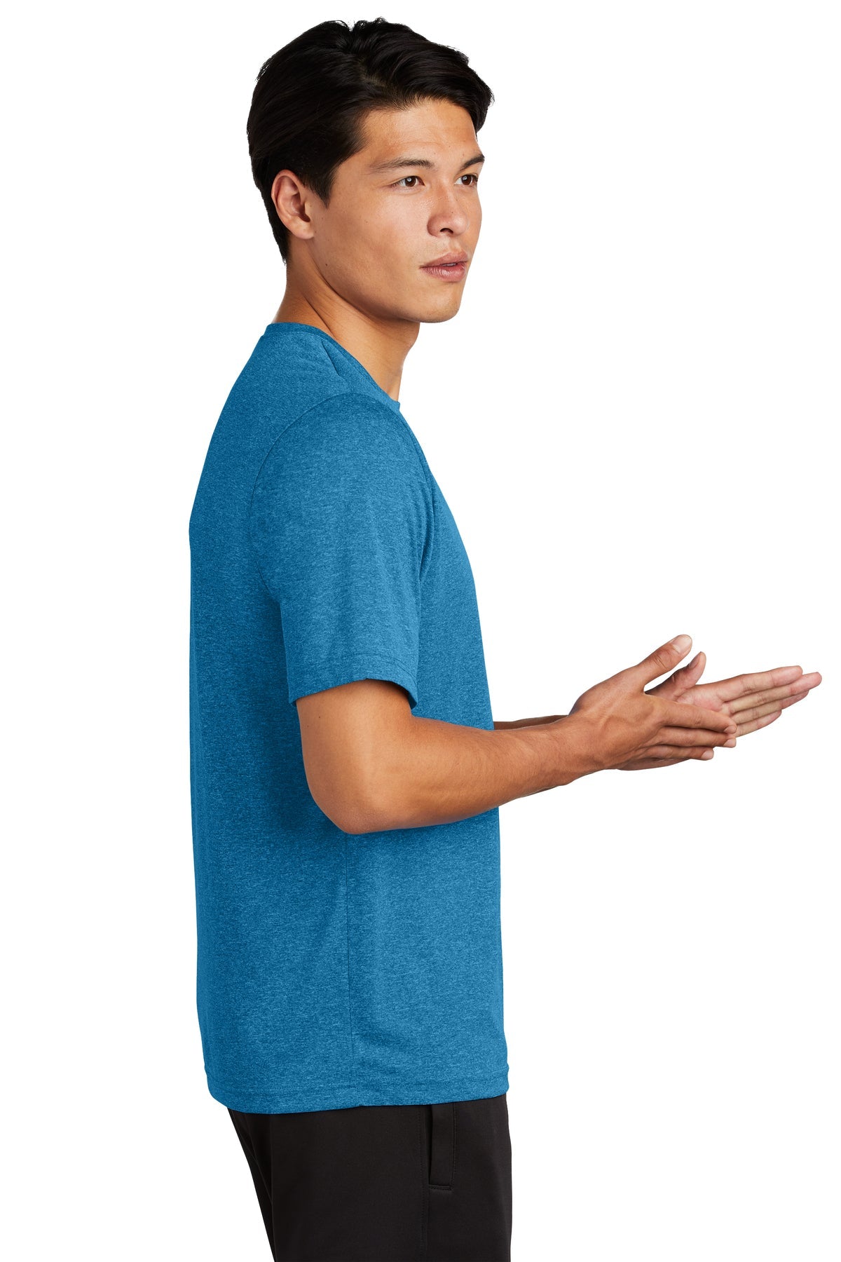 Sport-Tek Custom Heather Contender Tee's, Blue Wake Heather [AMERILODGE GROUP]