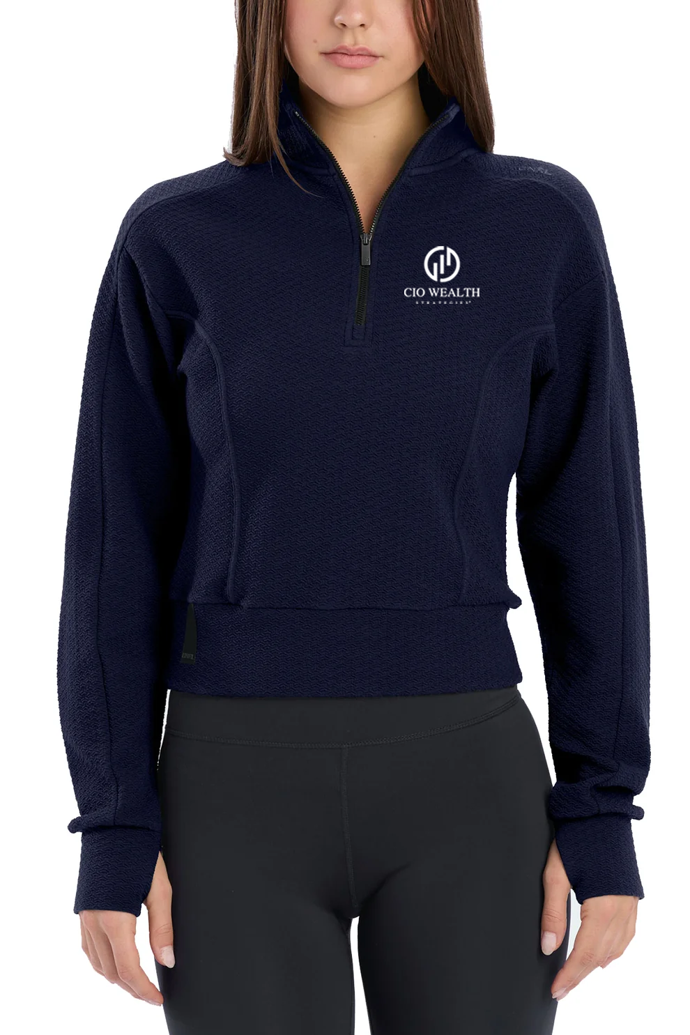 UNRL Women's Elevation Half-Zip Pullover, Midnight Navy [CIO Wealth Strategies]
