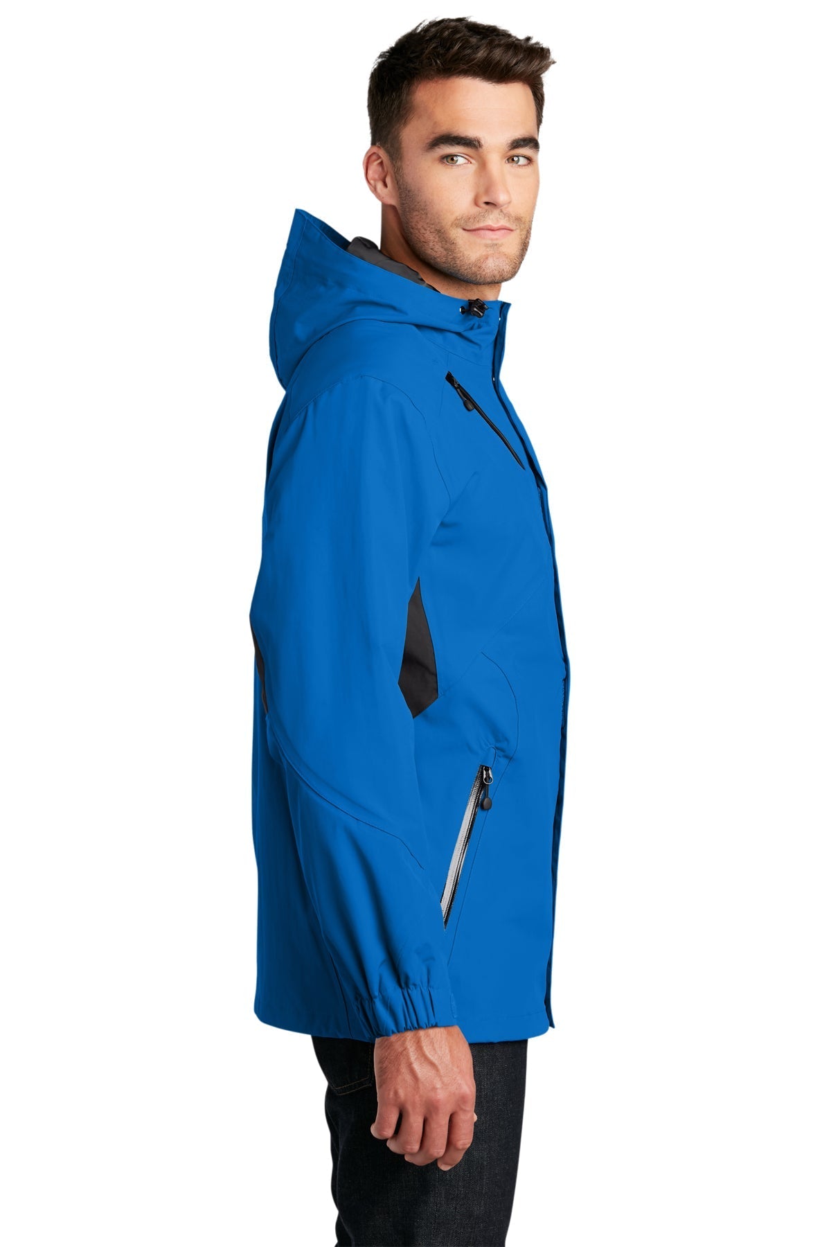 Port Authority Cascade Customized Waterproof Jackets, Imperial Blue/ Black [Truforge Homes]