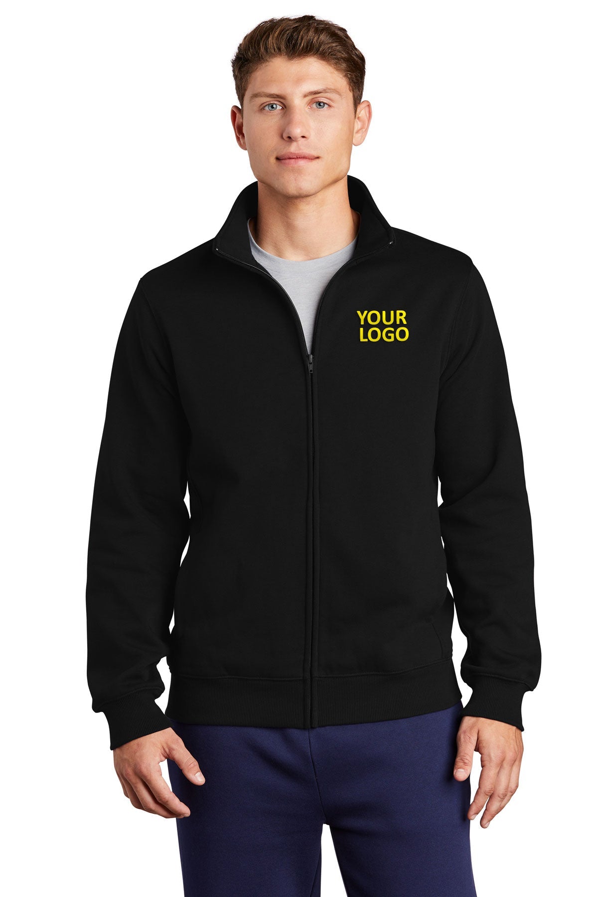 Sport-Tek Full-Zip Customized Sweatshirts, Black [USFCR]