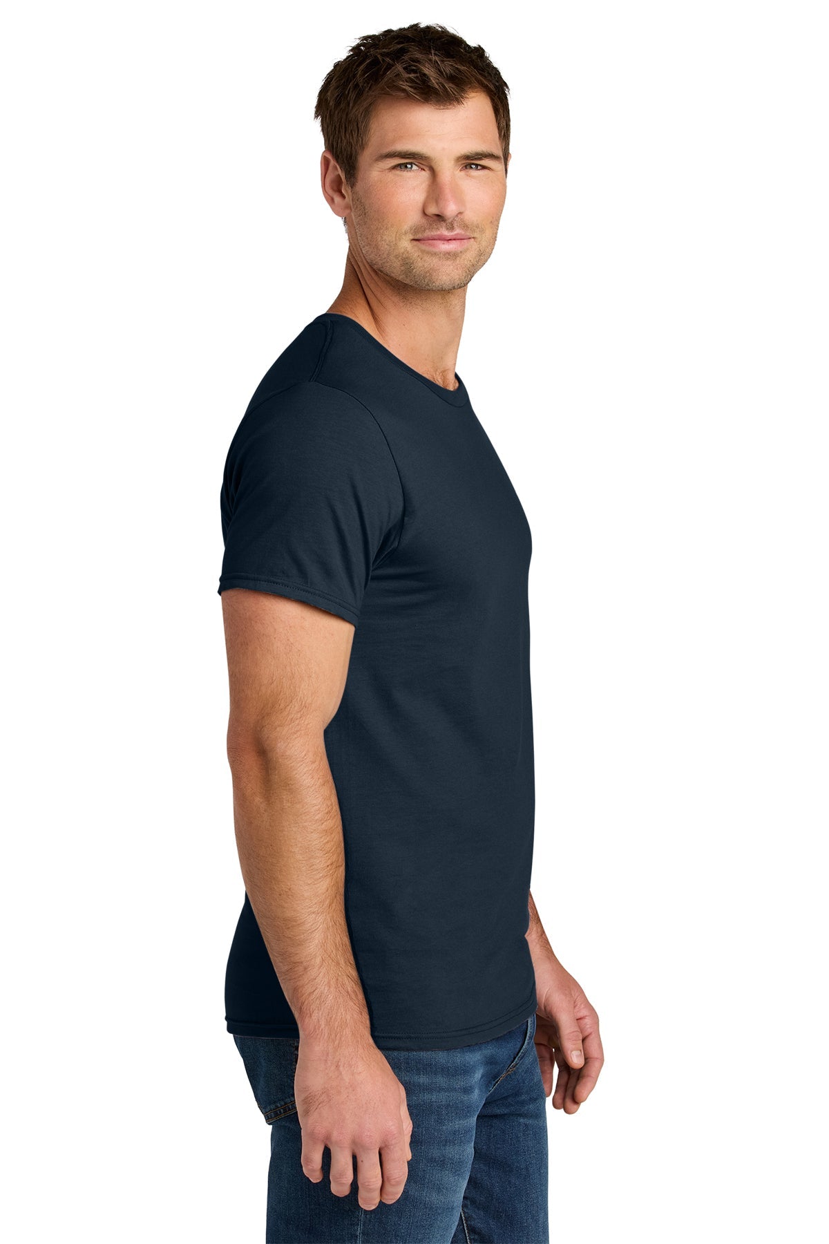 Jerzees Ultimate Unisex Ring Spun Custom T-Shirts, Navy