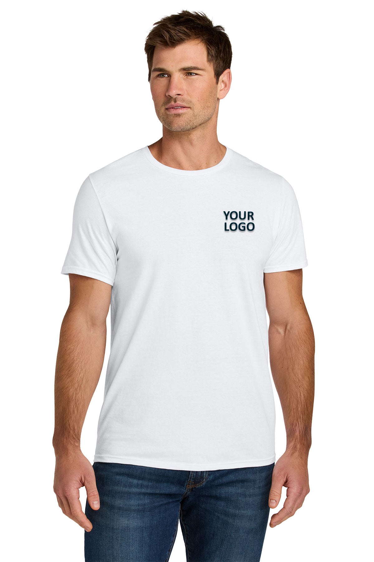 Jerzees Ultimate Unisex Ring Spun Custom T-Shirts, White