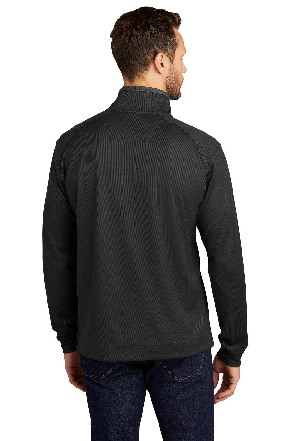 Port Authority Vertical 1/4-Zip, Black/ Iron Grey [Black Diamond Realty]