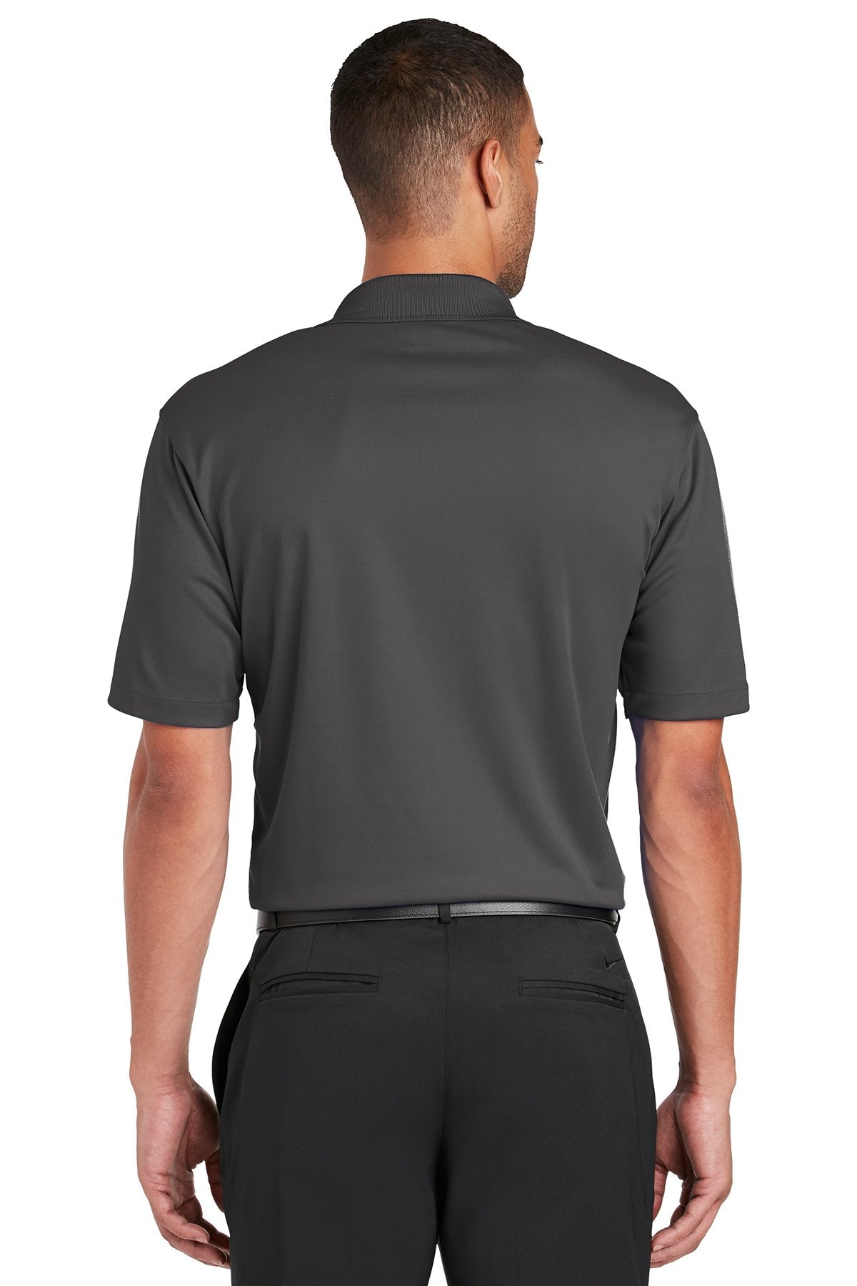 Nike Tall Dri-FIT Micro Pique Customized Polos, Anthracite [Baynum Solutions]