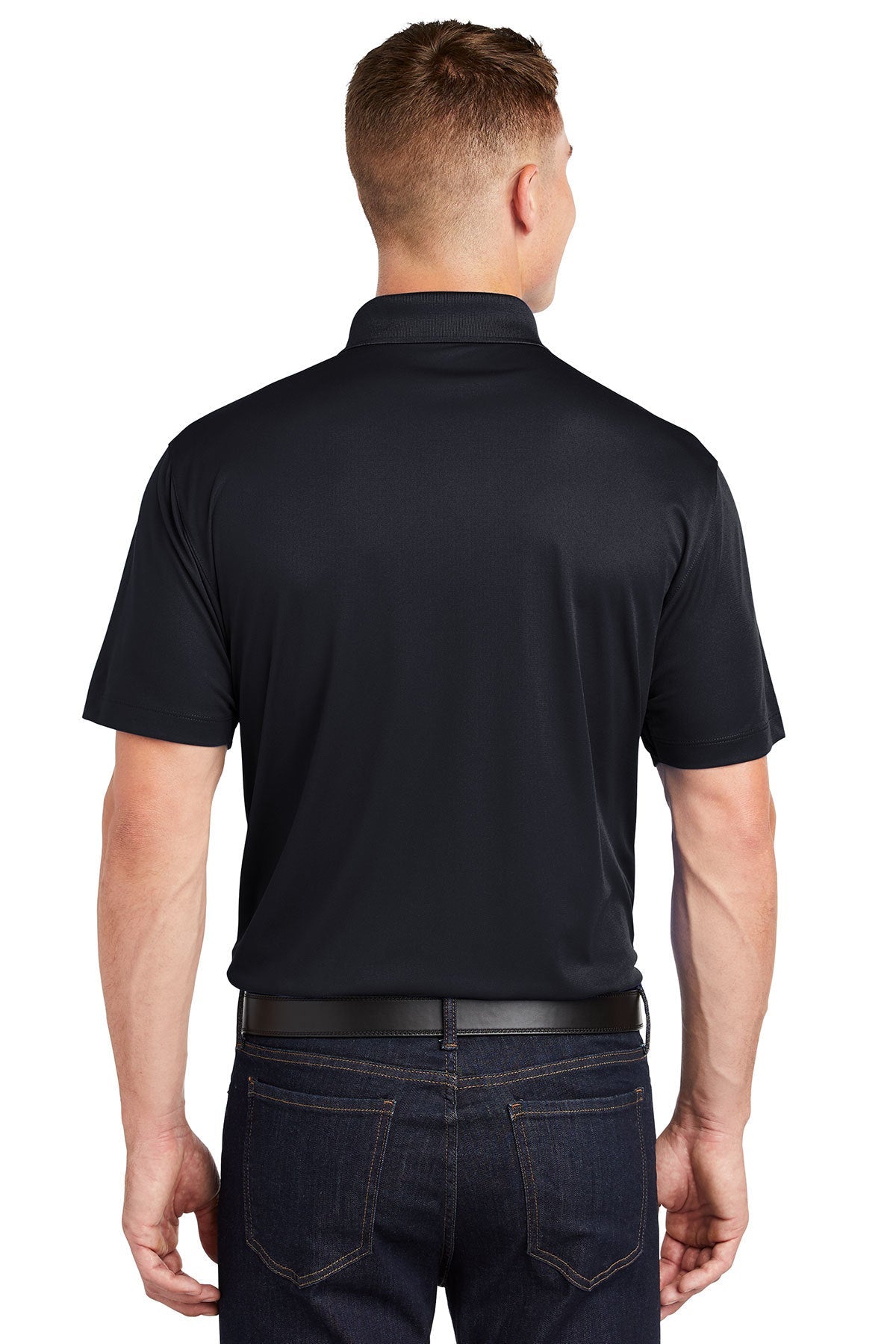Sport-Tek Tall Micropique Customized Sport-Wick Polos, Black [Dynamic Group]