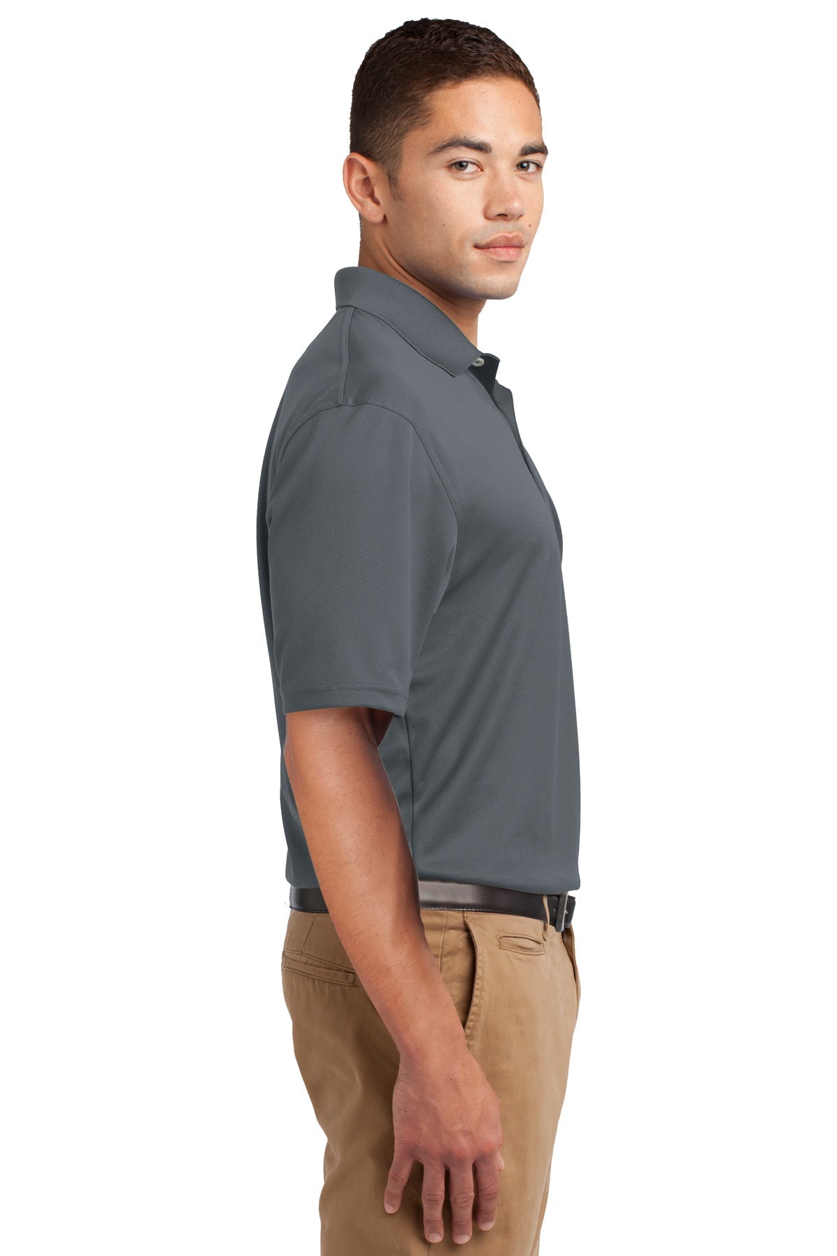 Sport-Tek Tall Dri-Mesh Custom Polos, Steel [WILS]
