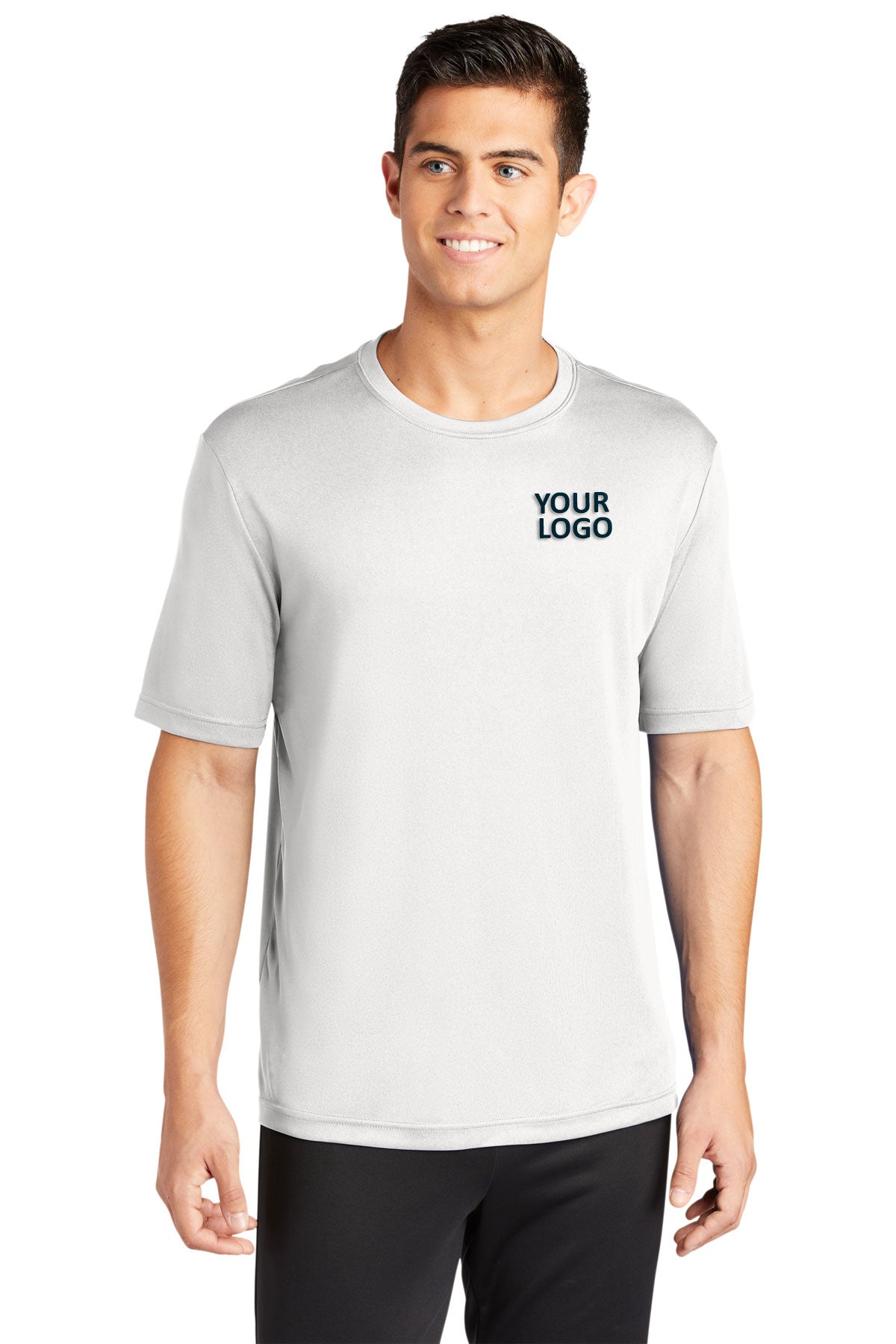 Sport-Tek Tall PosiCharge Branded Competitor Tee's, White [WeCare tlc]