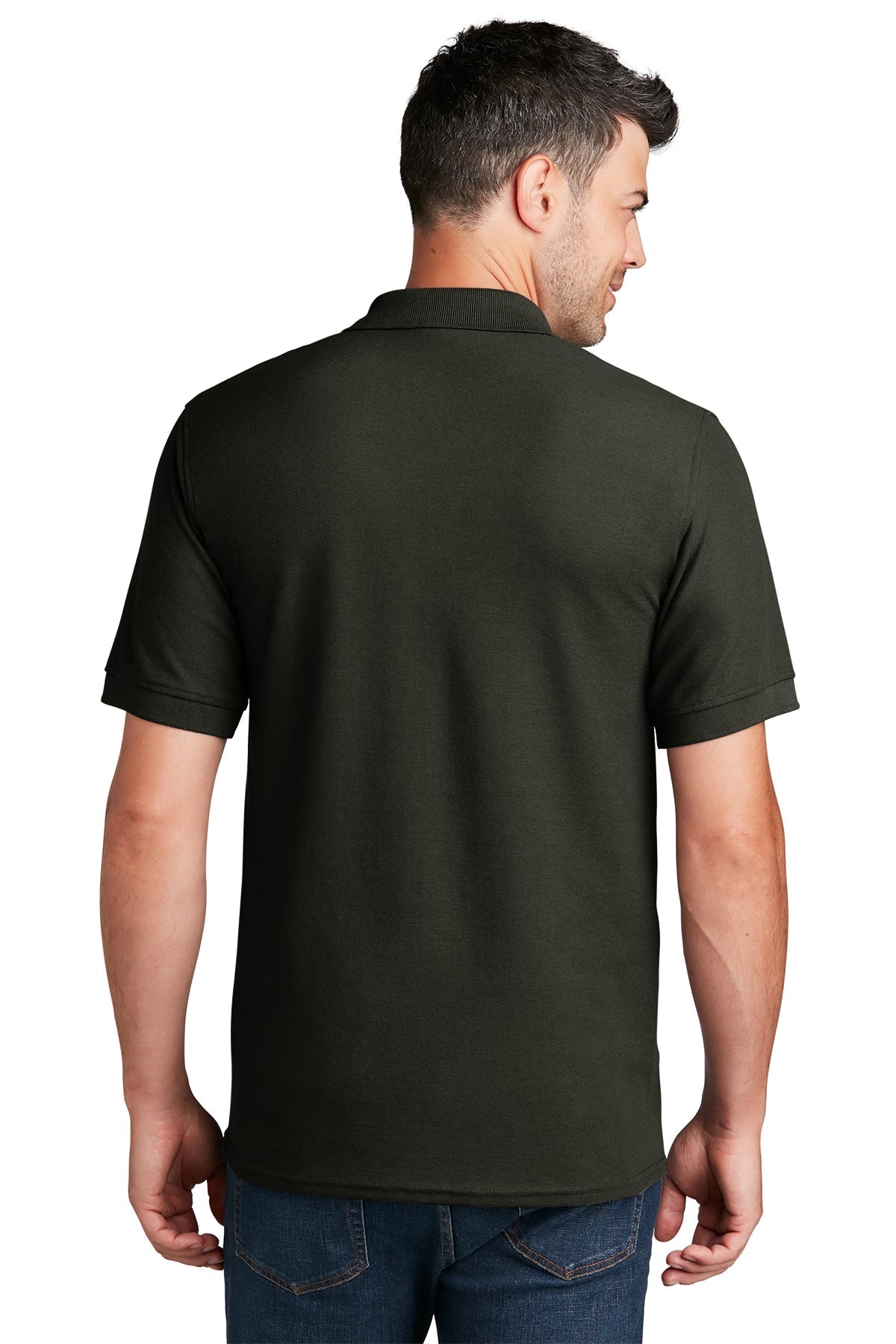 Port & Company Branded Pique Polos, Jet Black [TXO]