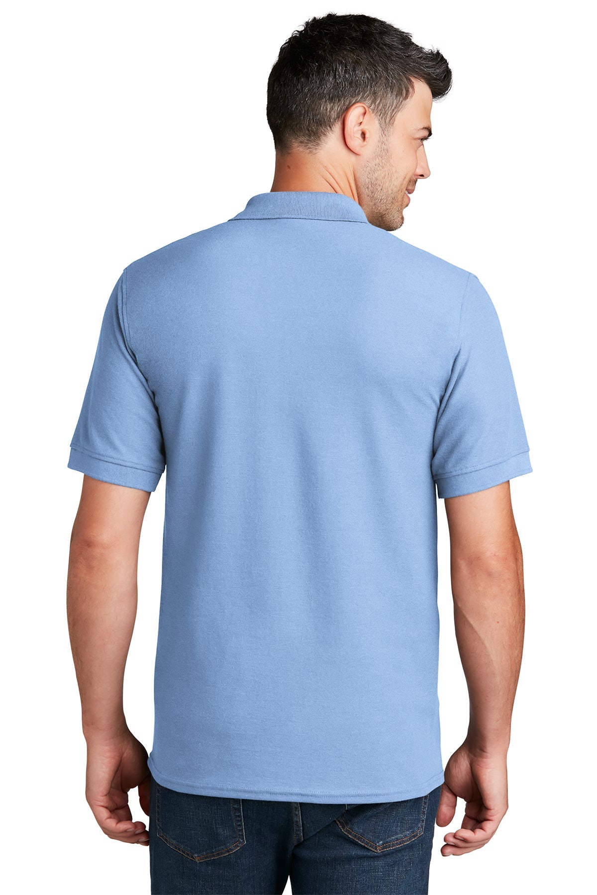Port & Company Branded Pique Polos, Light Blue [High Sky Children's Ranch]