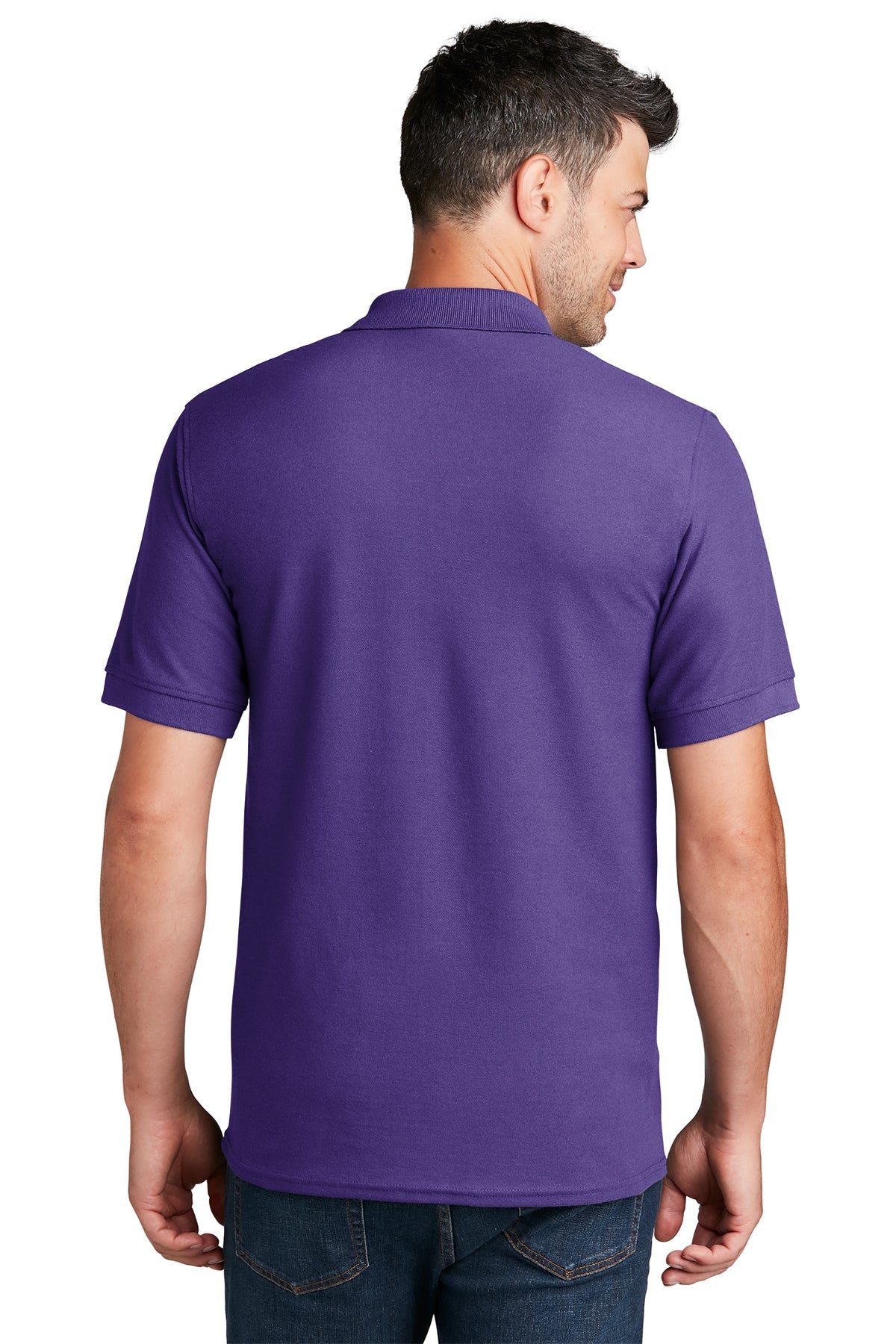 Port & Company Branded Pique Polos, Purple [Visit Jackson]