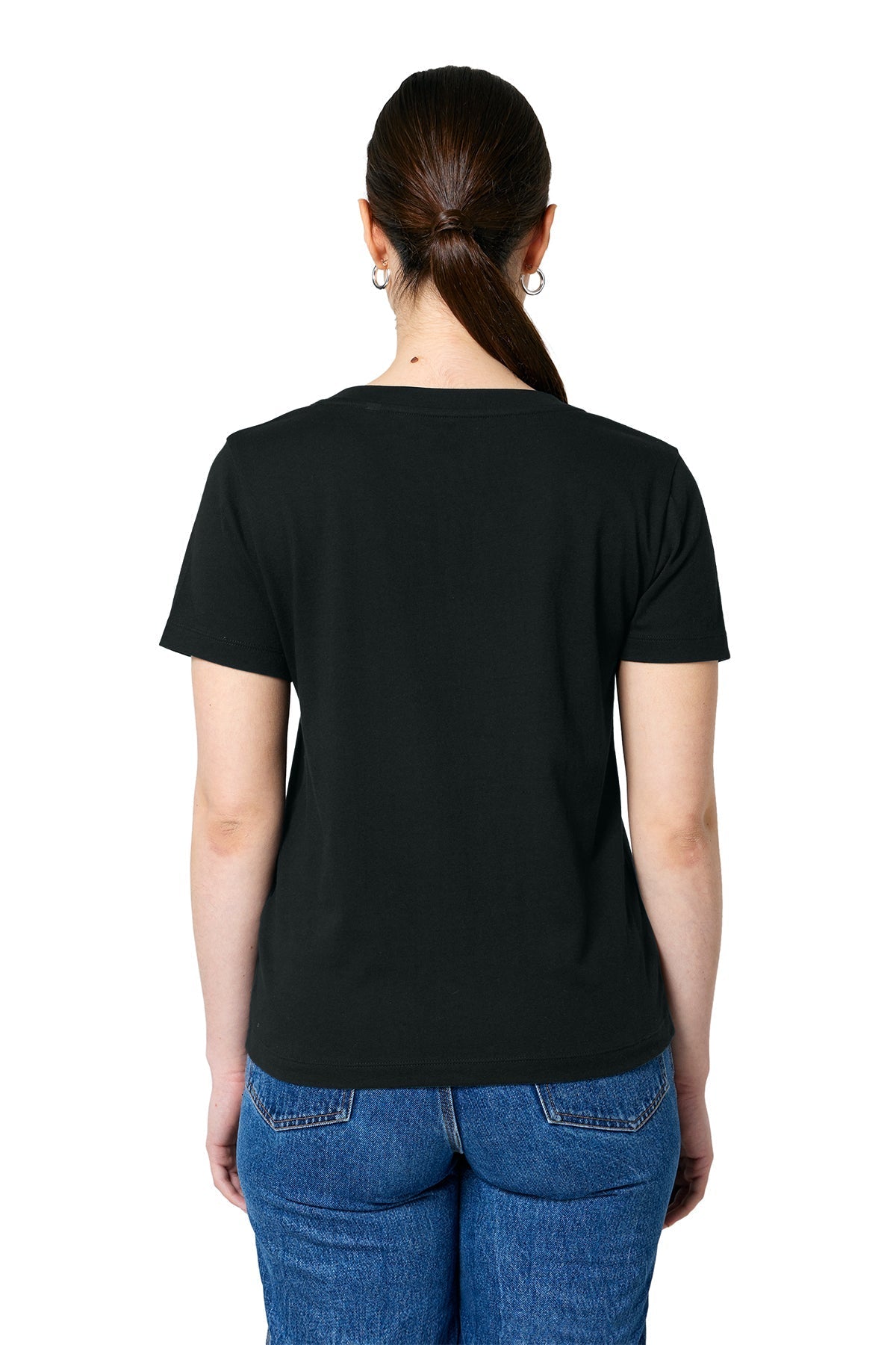 Stanley Stella Women’s Isla V-Neck Custom Tee's, Black [Olive Crest]