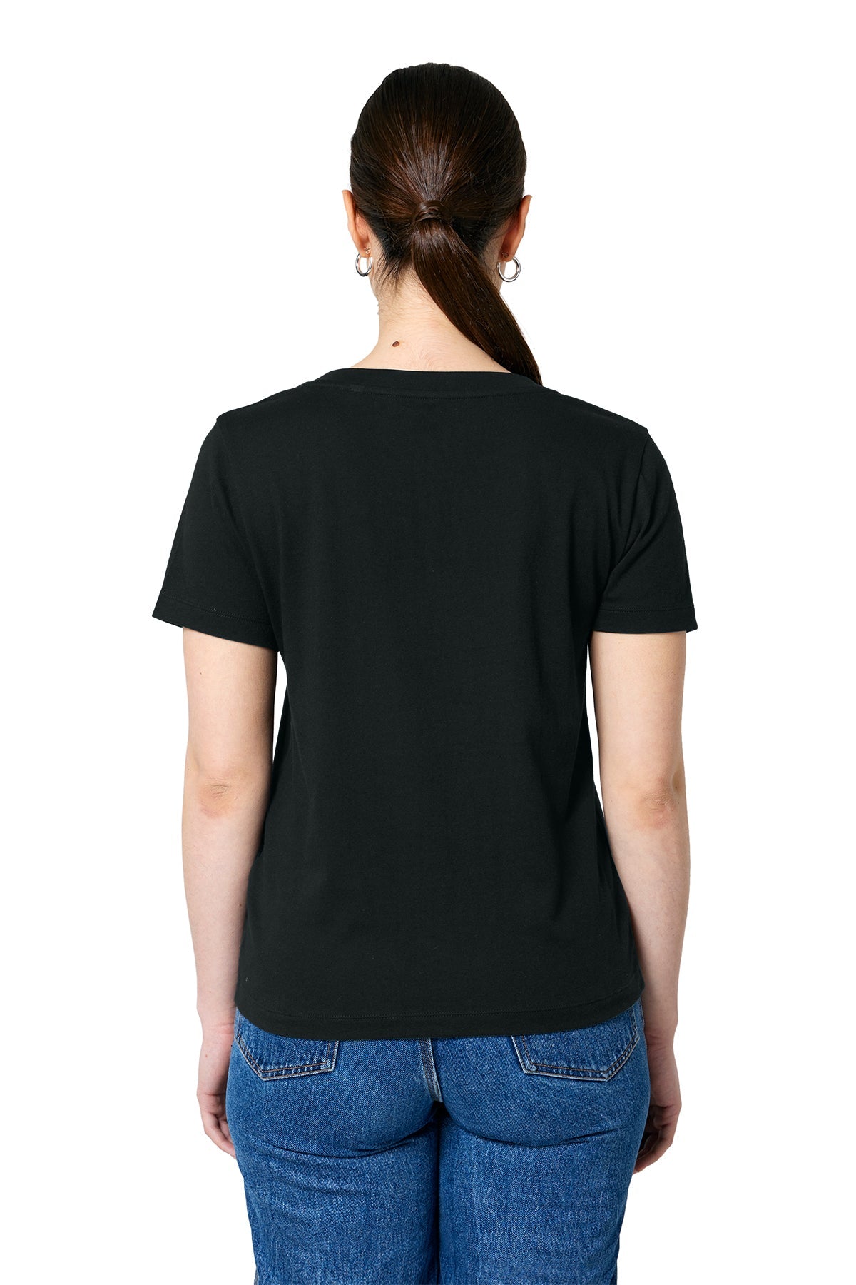 Stanley Stella Women’s Isla V-Neck Custom Tee's, Black