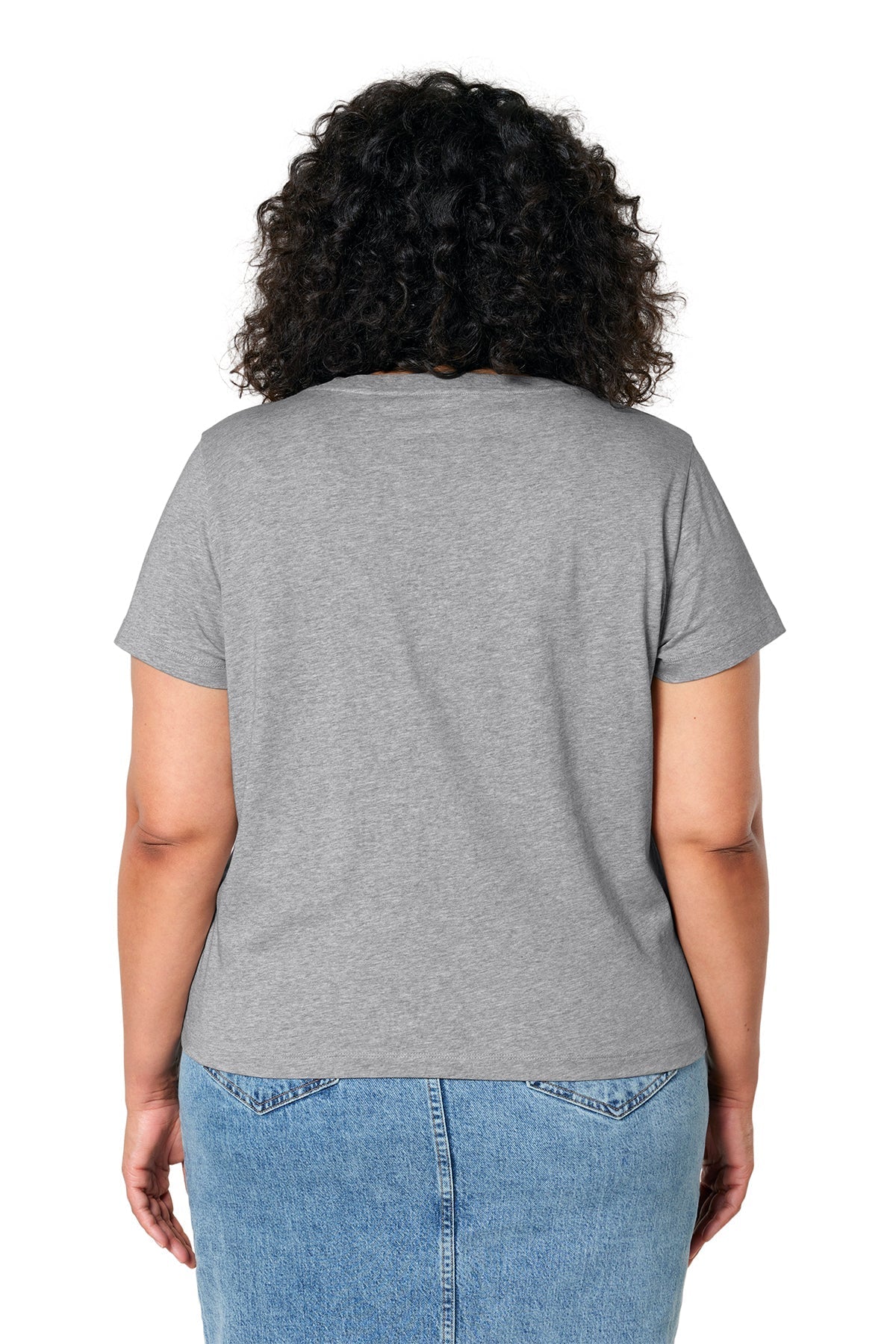 Stanley Stella Women’s Isla V-Neck Custom Tee's, Heather Grey [Orpical Technology Solutions]