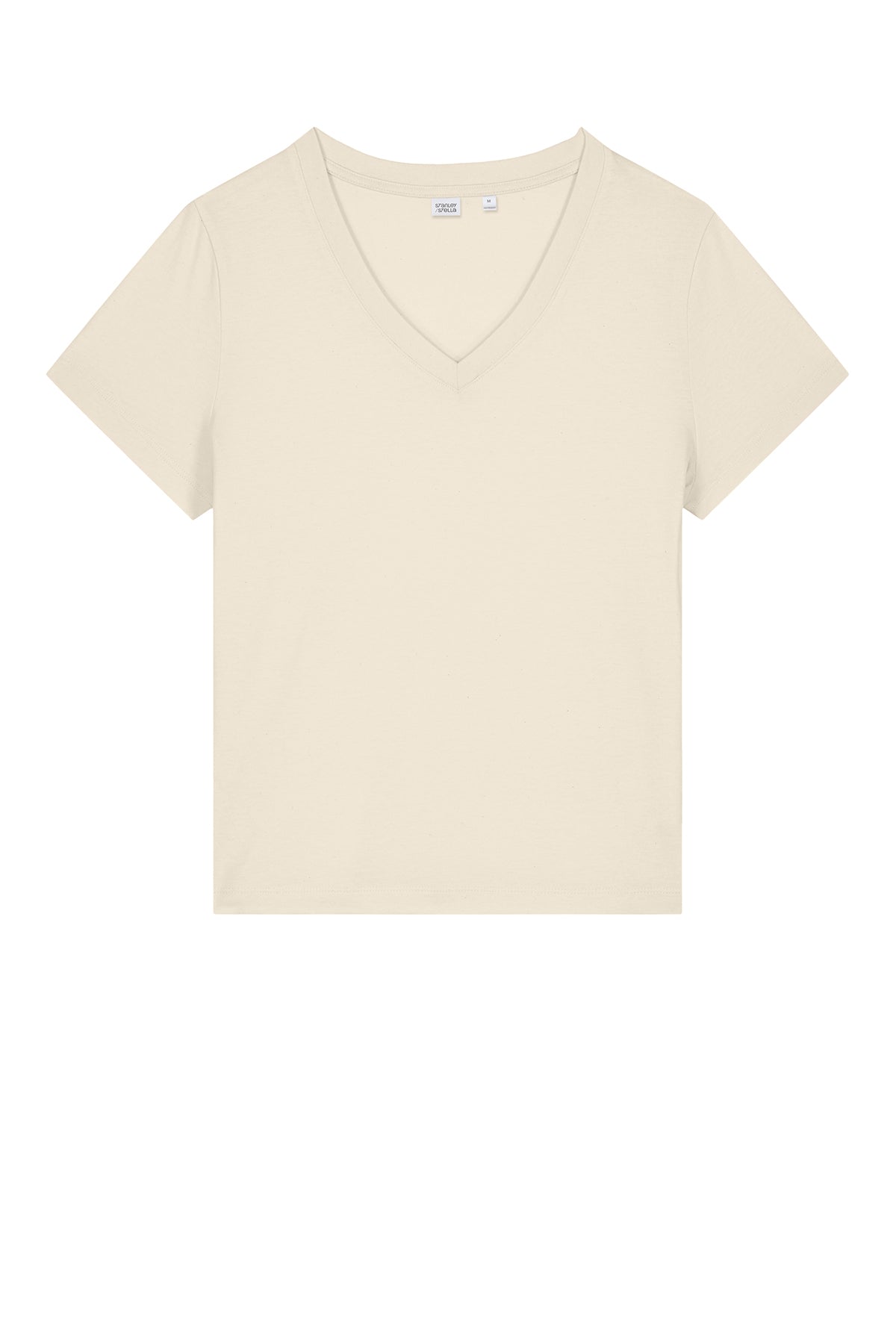 Stanley Stella Women’s Isla V-Neck Custom Tee's, Natural Raw