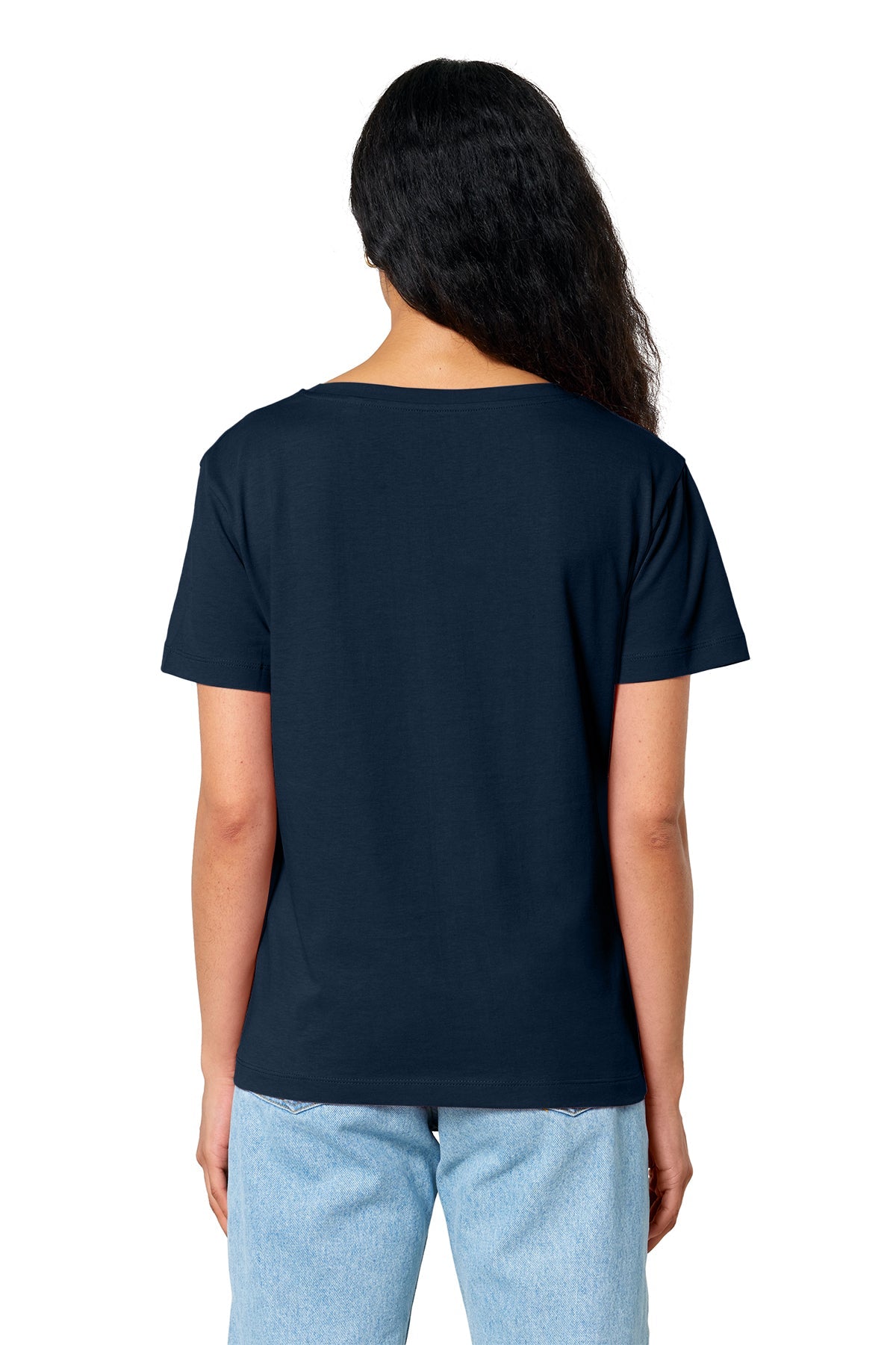 Stanley Stella Women’s Serena Scoop Neck Custom Tee's, French Navy