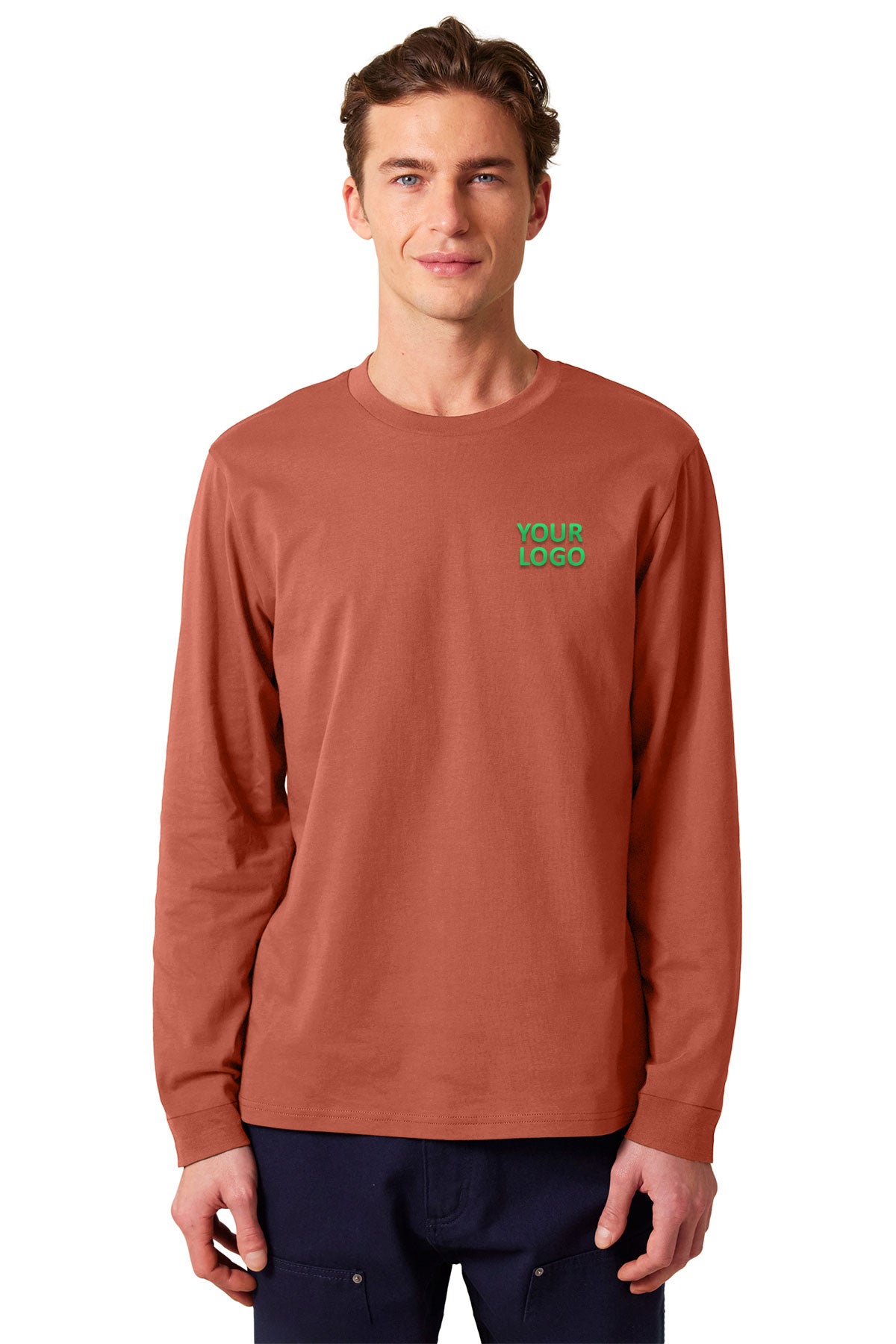 Stanley Stella Unisex Creator 2.0 Long Sleeve Custom Tee's, Heritage Brown