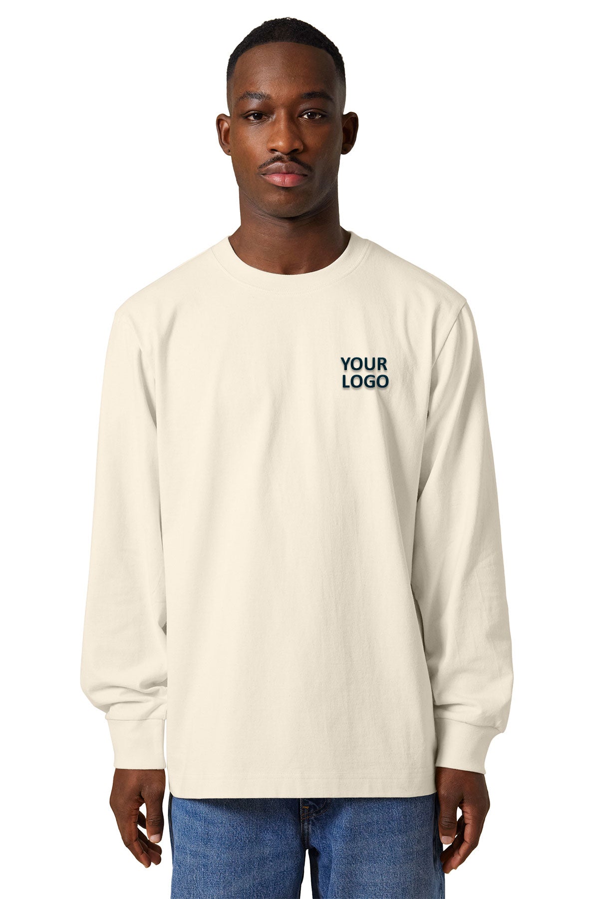 Stanley Stella Unisex Freestyler Heavyweight Long Sleeve Custom Tee's, Natural Raw