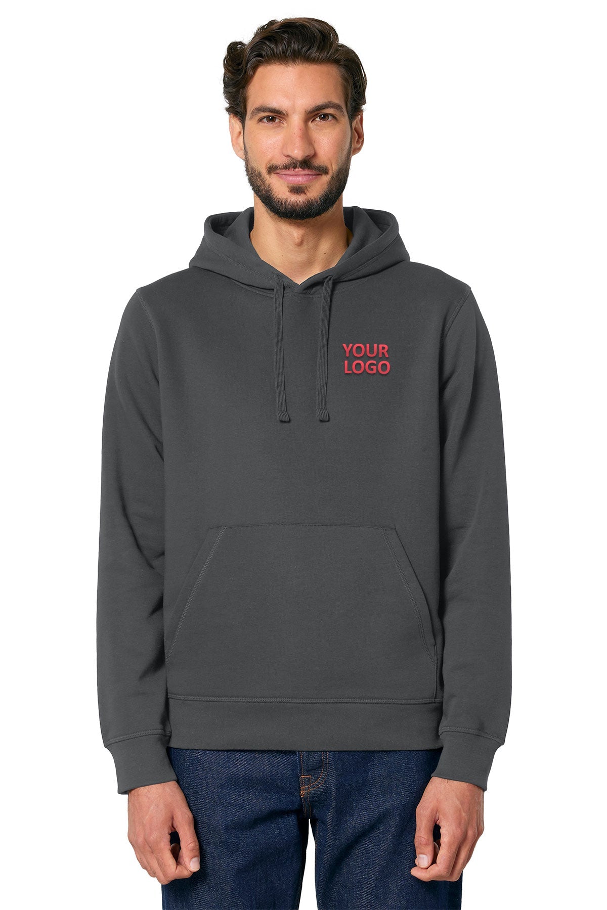 Stanley Stella Unisex Drummer 2.0 Custom Hooded Sweatshirts, Anthracite