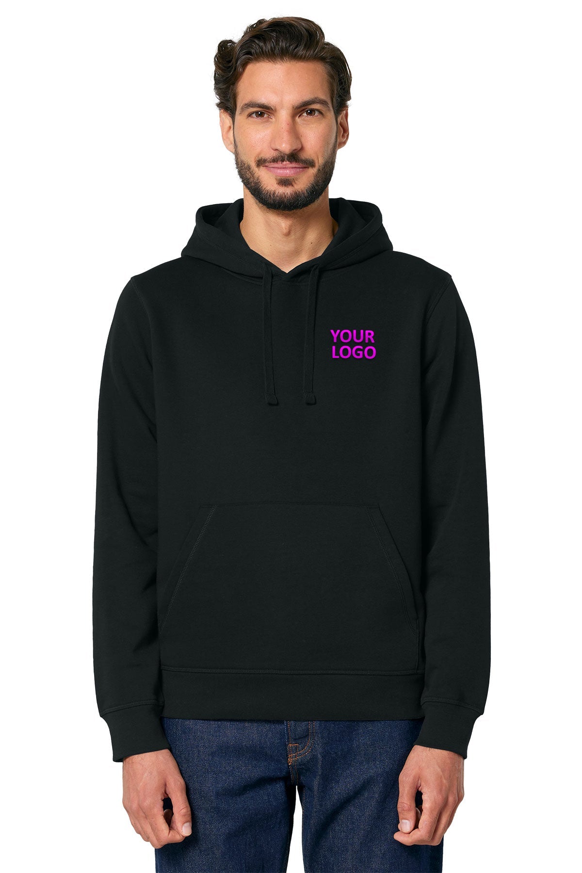 Stanley Stella Unisex Drummer 2.0 Custom Hooded Sweatshirts, Black