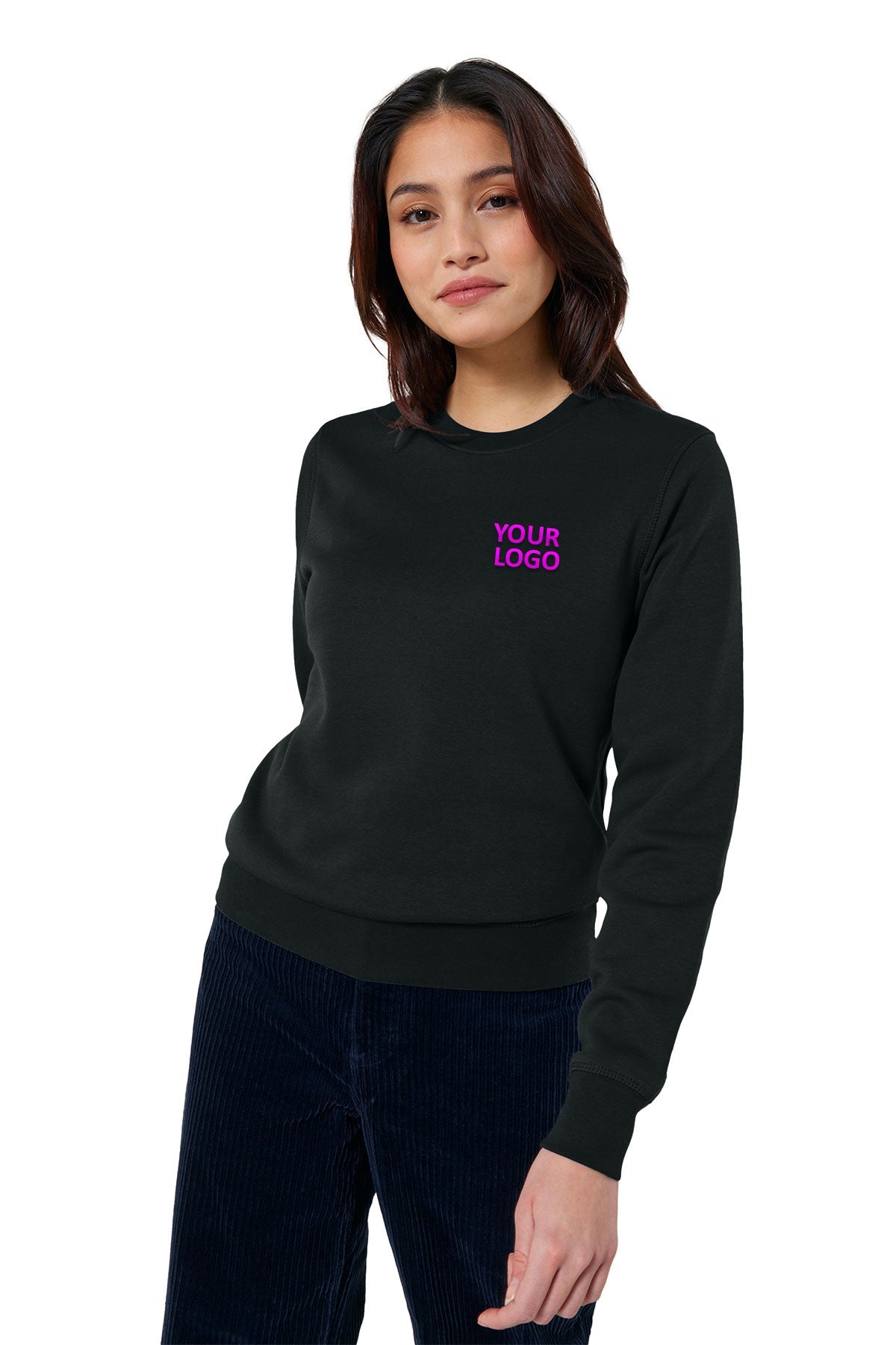 Stanley Stella Unisex Roller Crewneck Custom Sweatshirts, Black