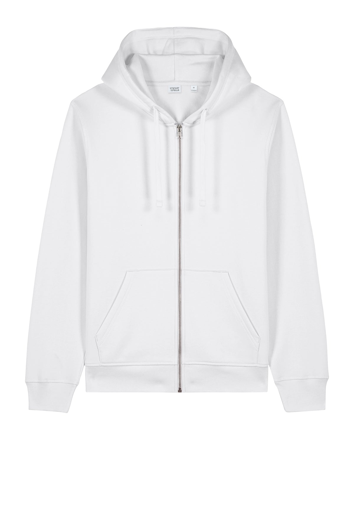 Stanley Stella Unisex Mixer Full-Zip Custom Hooded Sweatshirts, White