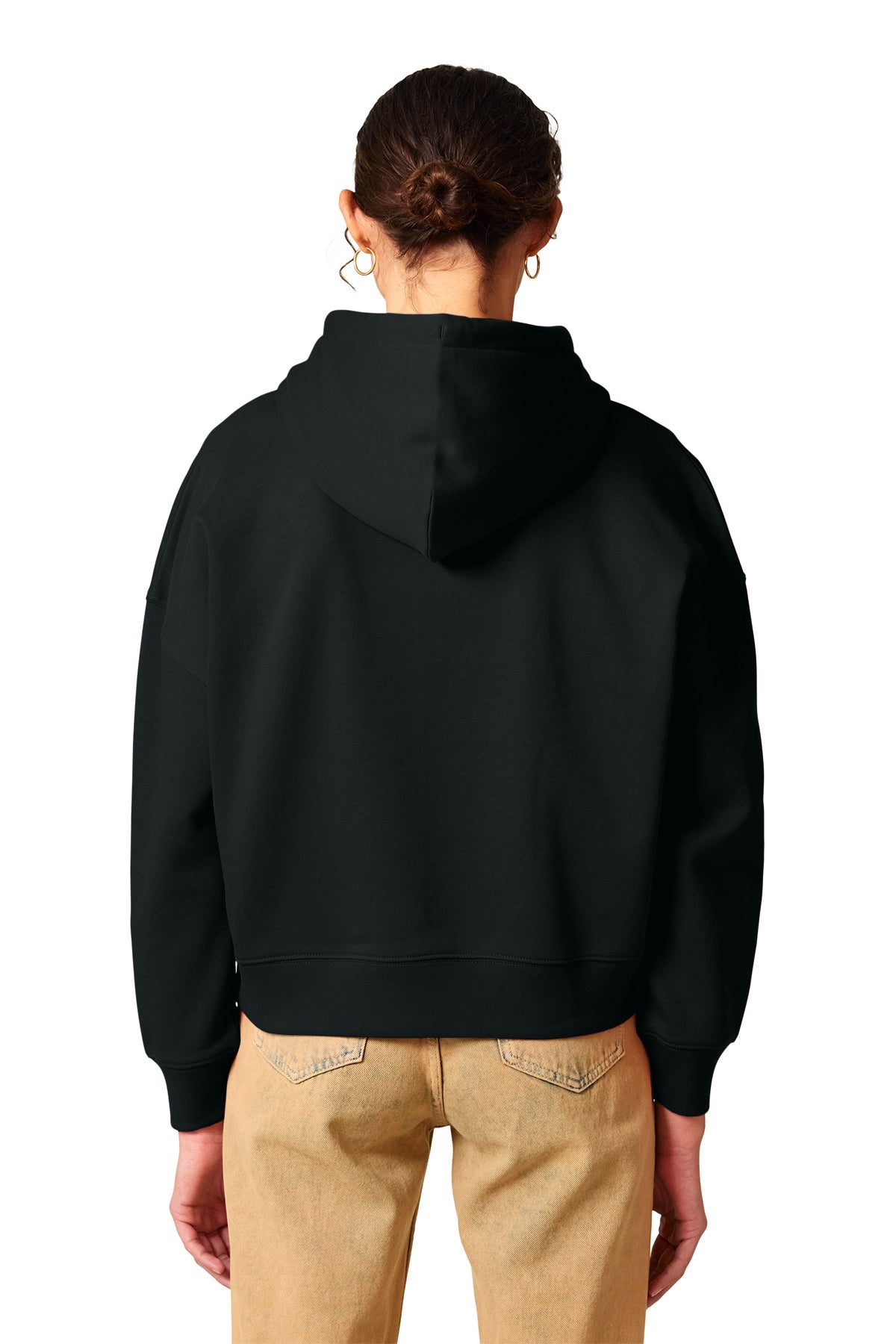 Stanley Stella Women’s Nora Custom Hooded Sweatshirts, Black