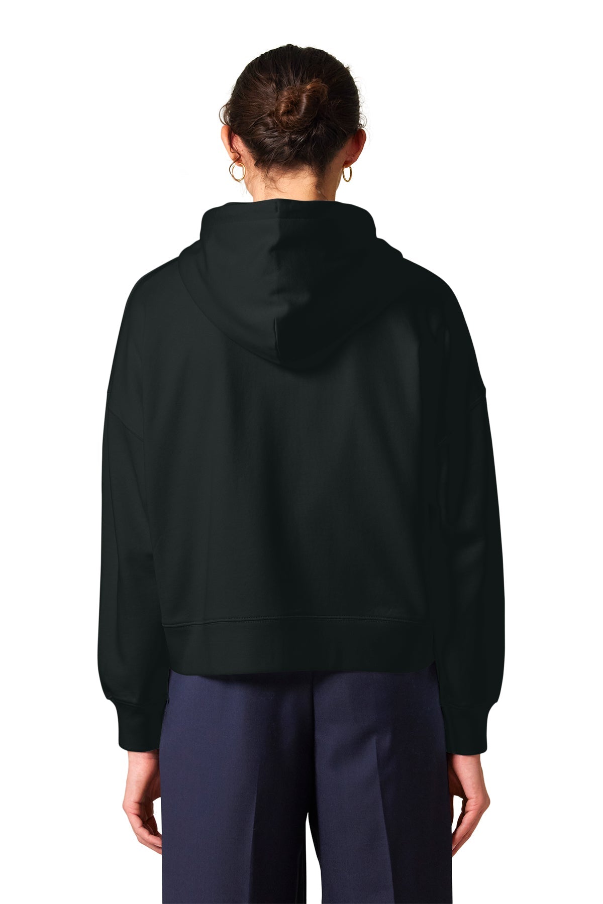 Stanley Stella Women’s Ida Full-Zip Custom Hooded Sweatshirts, Black
