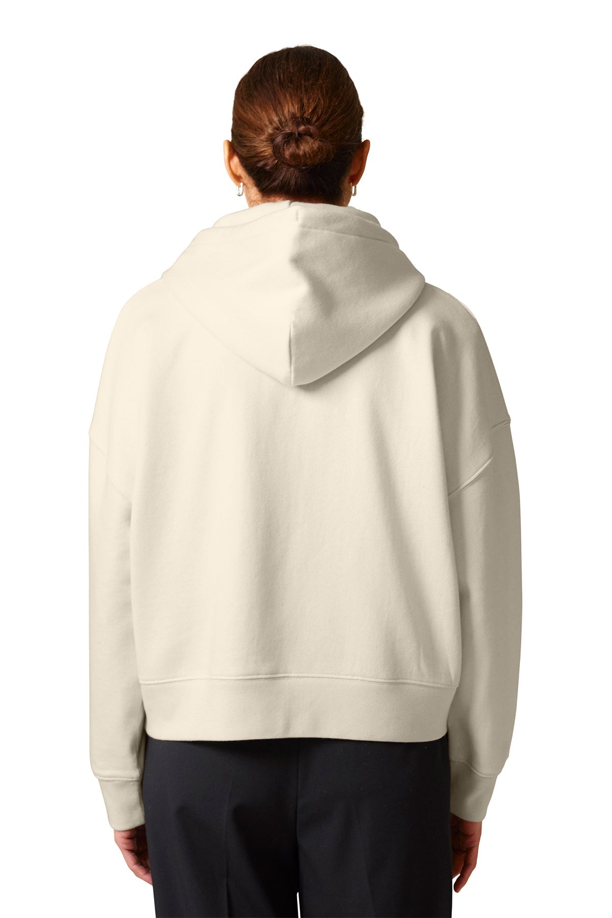 Stanley Stella Women’s Ida Full-Zip Custom Hooded Sweatshirts, Natural Raw