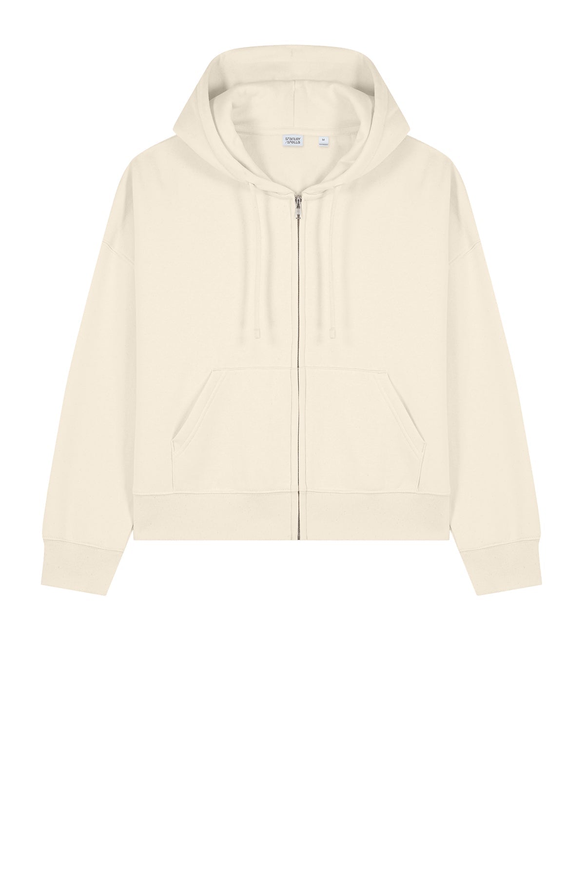 Stanley Stella Women’s Ida Full-Zip Custom Hooded Sweatshirts, Natural Raw