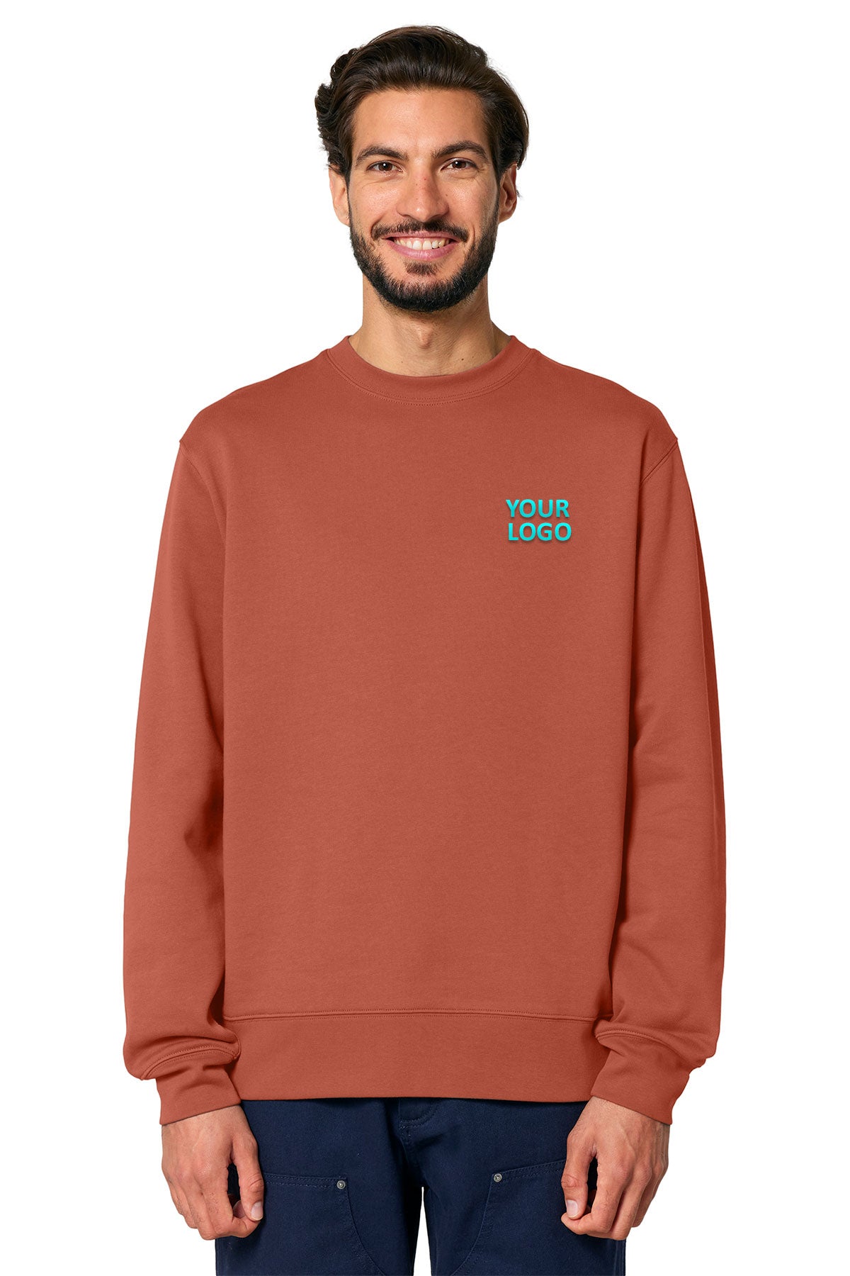 Stanley Stella Unisex Changer 2.0 Crewneck Custom Sweatshirts, Heritage Brown