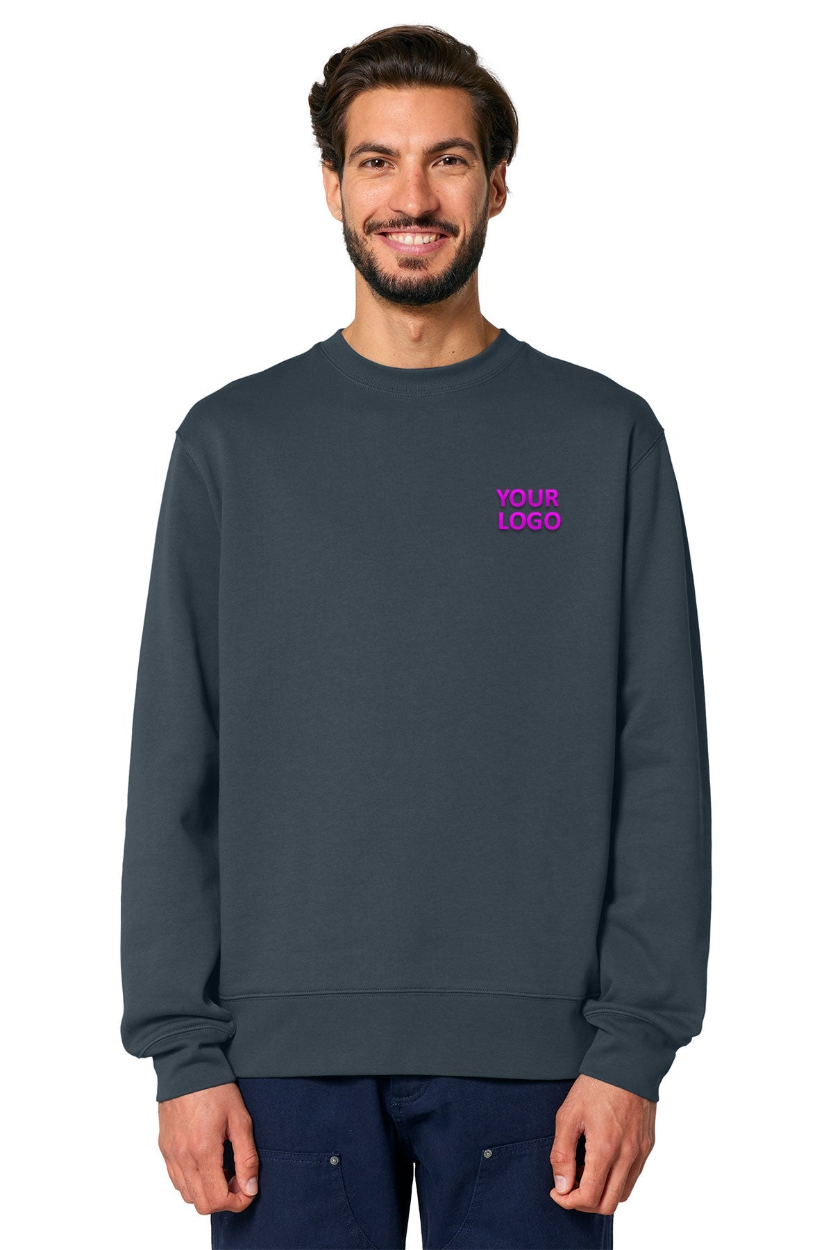 Stanley Stella Unisex Changer 2.0 Crewneck Custom Sweatshirts, India Ink Grey