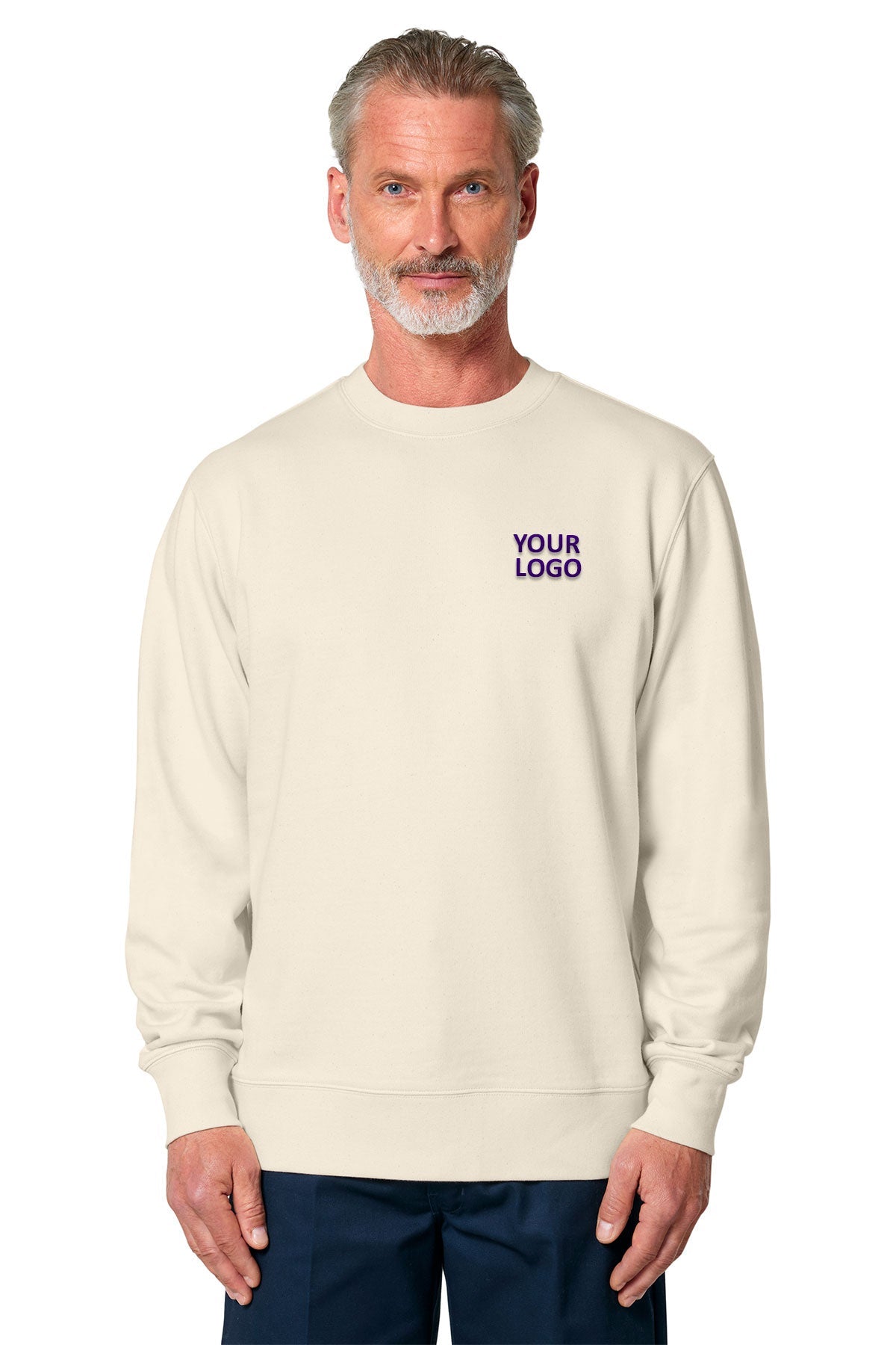 Stanley Stella Unisex Changer 2.0 Crewneck Custom Sweatshirts, Natural Raw