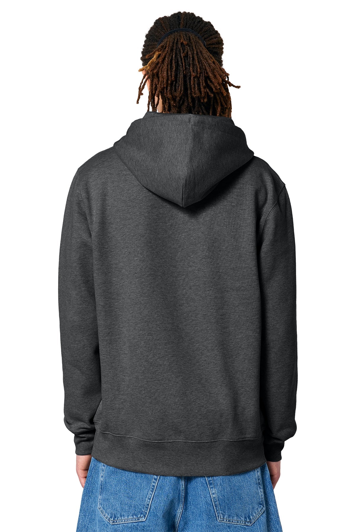 Stanley Stella Unisex Cultivator 2.0 Full-Zip Custom Hooded Sweatshirts, Dark Heather Grey