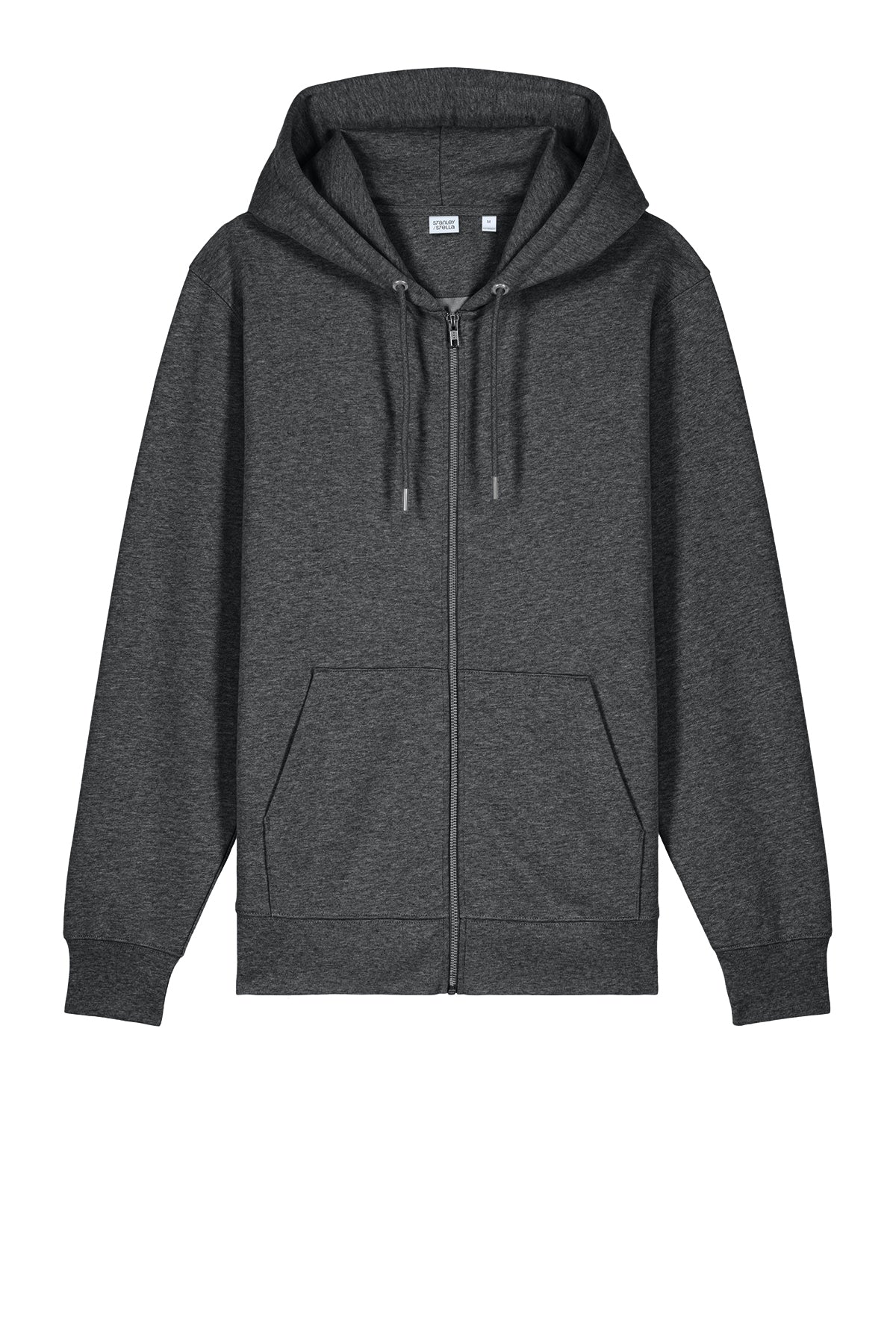 Stanley Stella Unisex Cultivator 2.0 Full-Zip Custom Hooded Sweatshirts, Dark Heather Grey