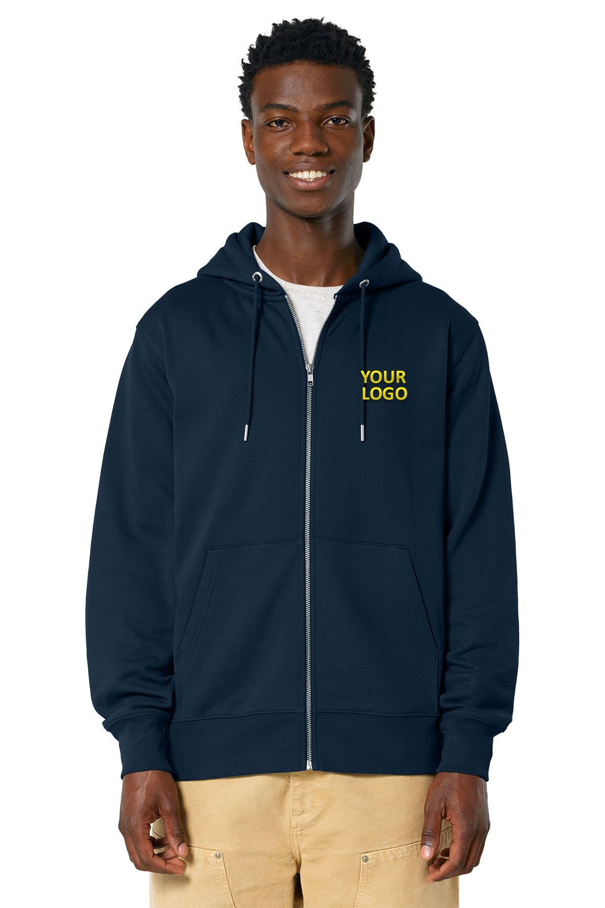 Stanley Stella Unisex Cultivator 2.0 Full-Zip Custom Hooded Sweatshirts, French Navy