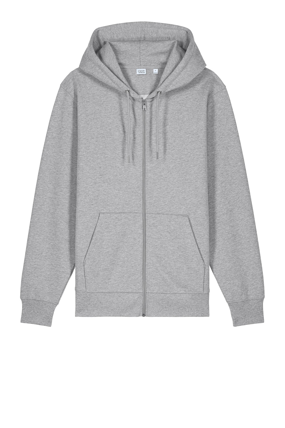 Stanley Stella Unisex Cultivator 2.0 Full-Zip Custom Hooded Sweatshirts, Heather Grey